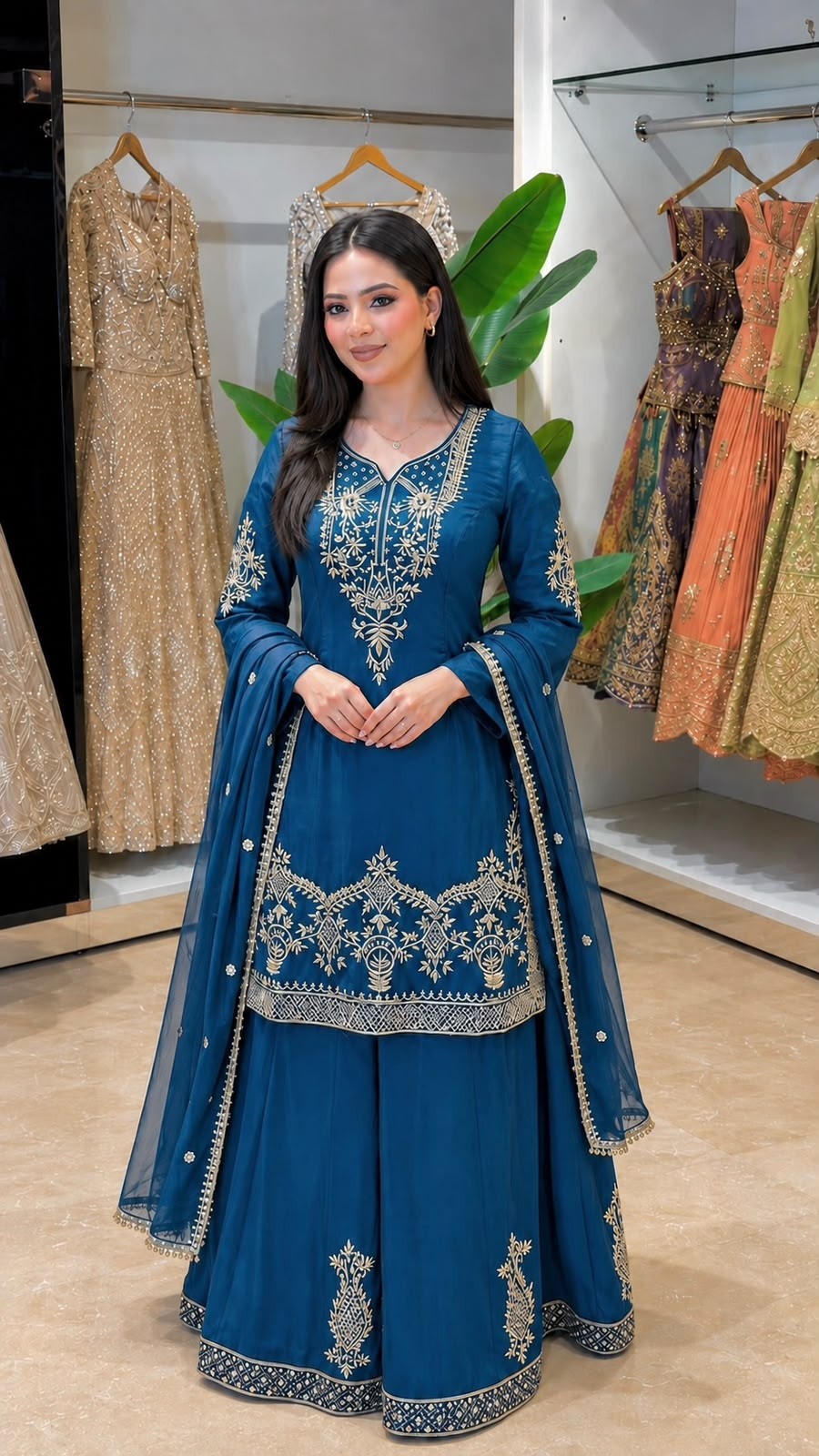 JL-1064 Natural Crepe Silk Designer Collection