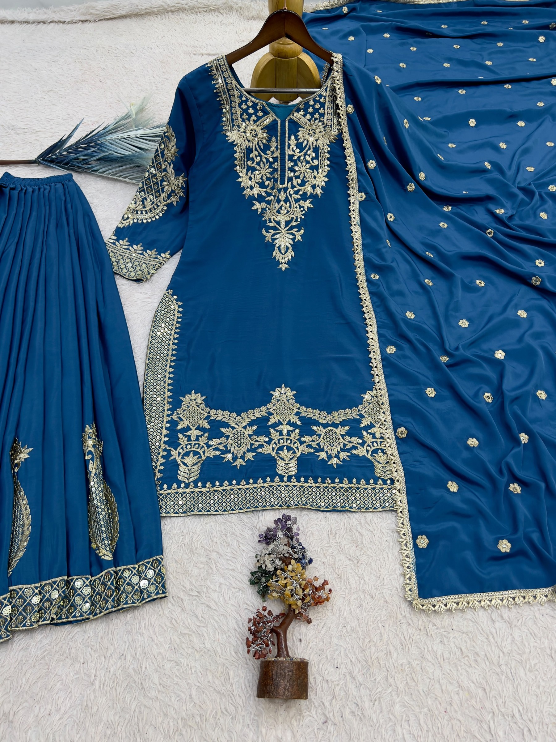 JL-1064 Natural Crepe Silk Designer Collection