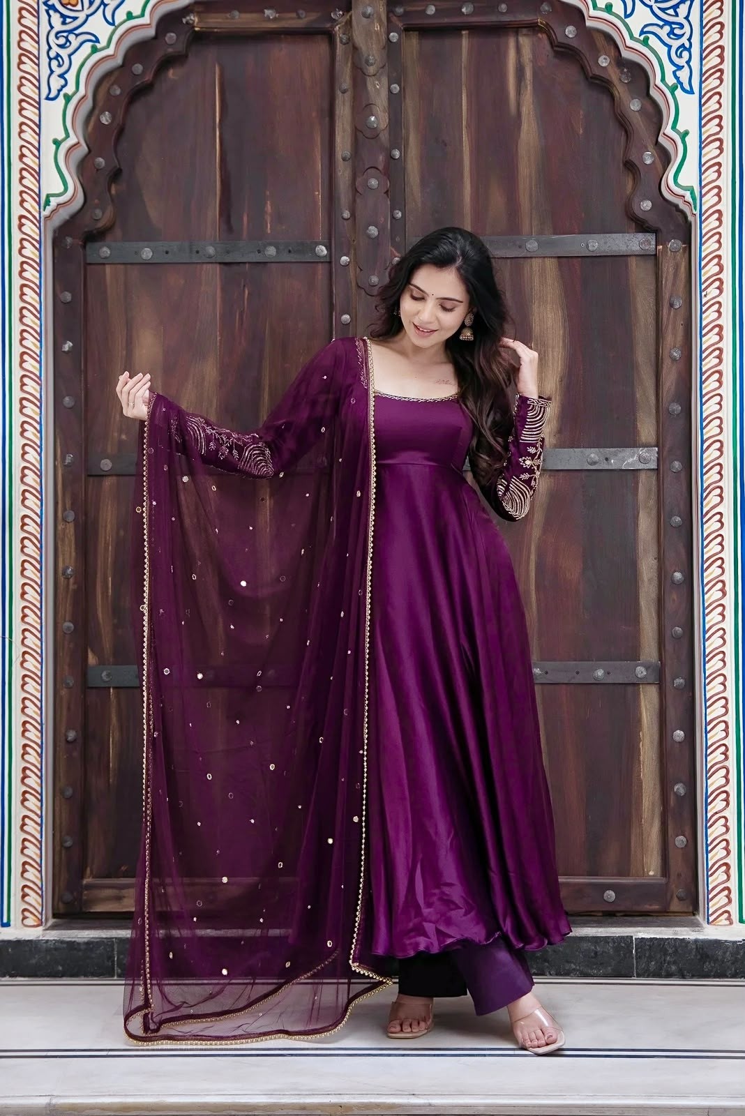 SRK-5373 Upada Silk Designer Gown Collection