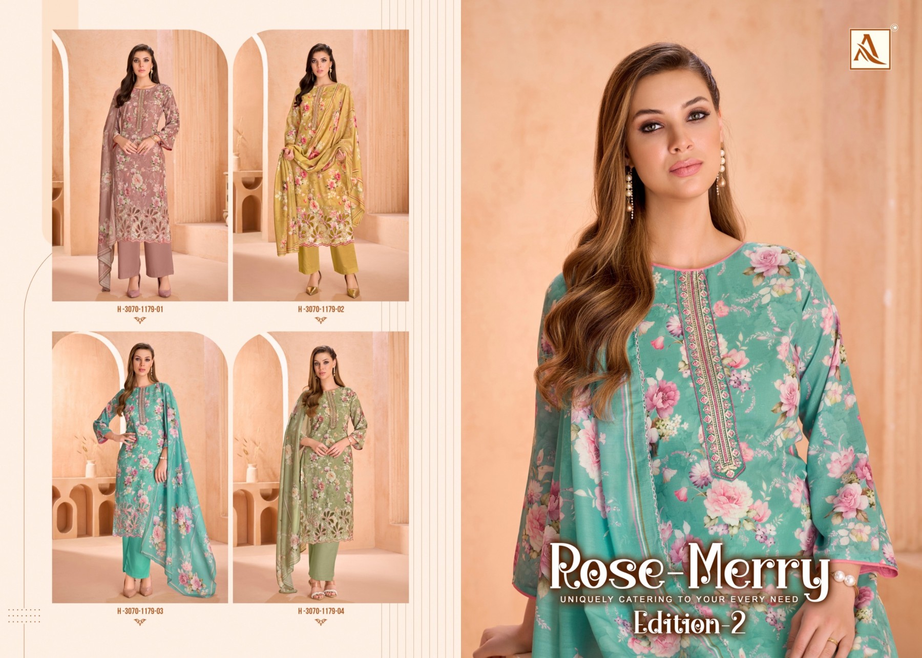 ALOK SUIT ROSE-MERRY-2 Designer Collection