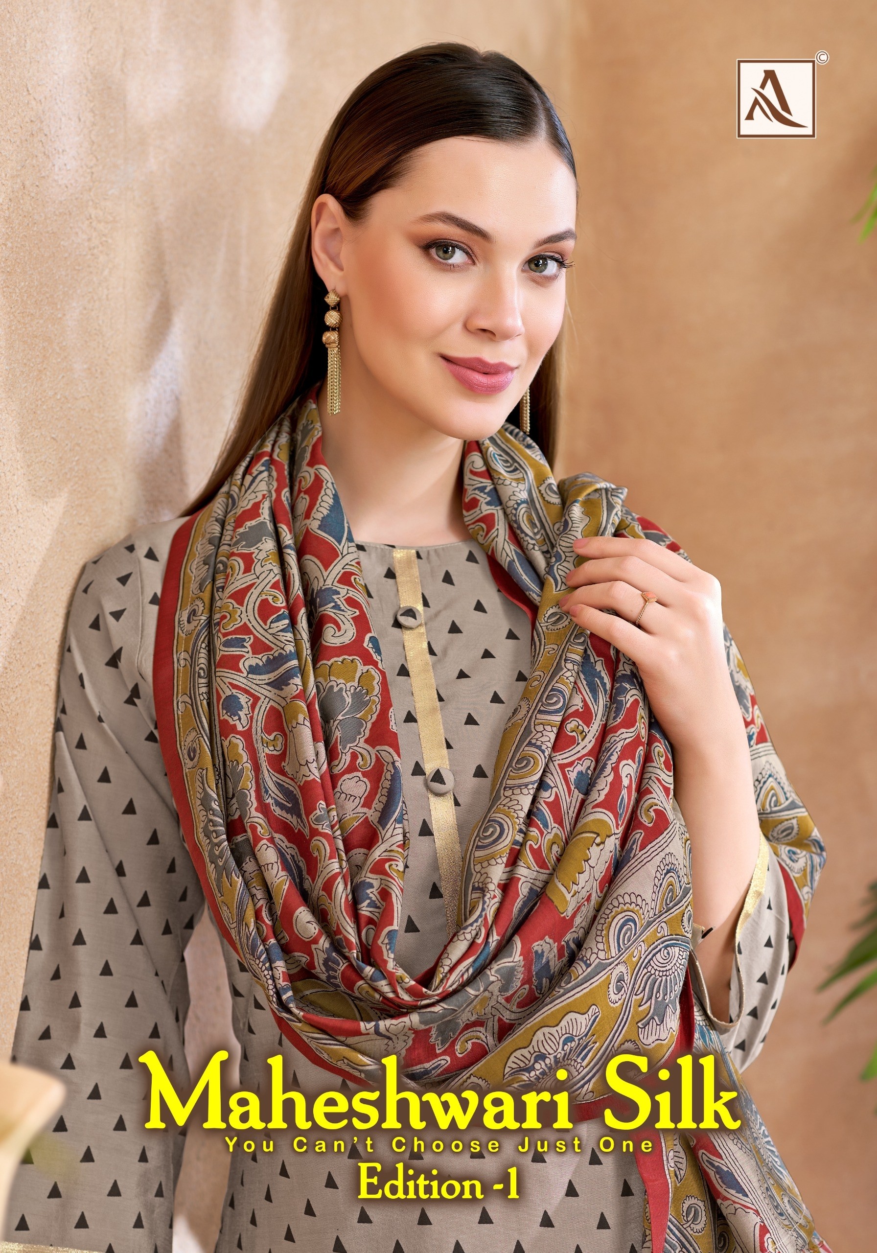 ALOK SUIT – MAHESWARI SILK Designer Collection