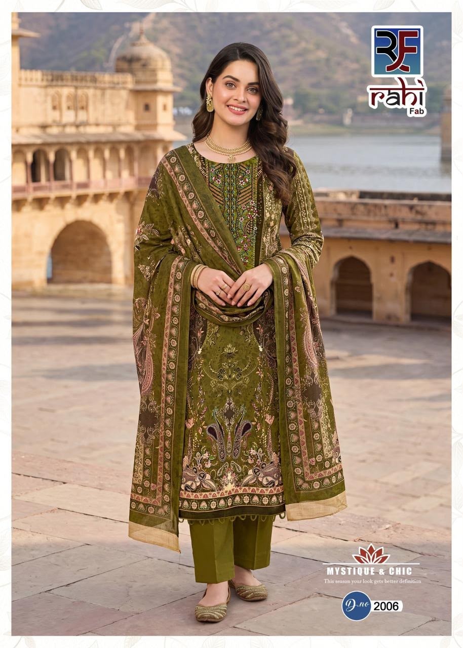 RAHI FAB – RED ORCHID VOL-2 Lawn Collection