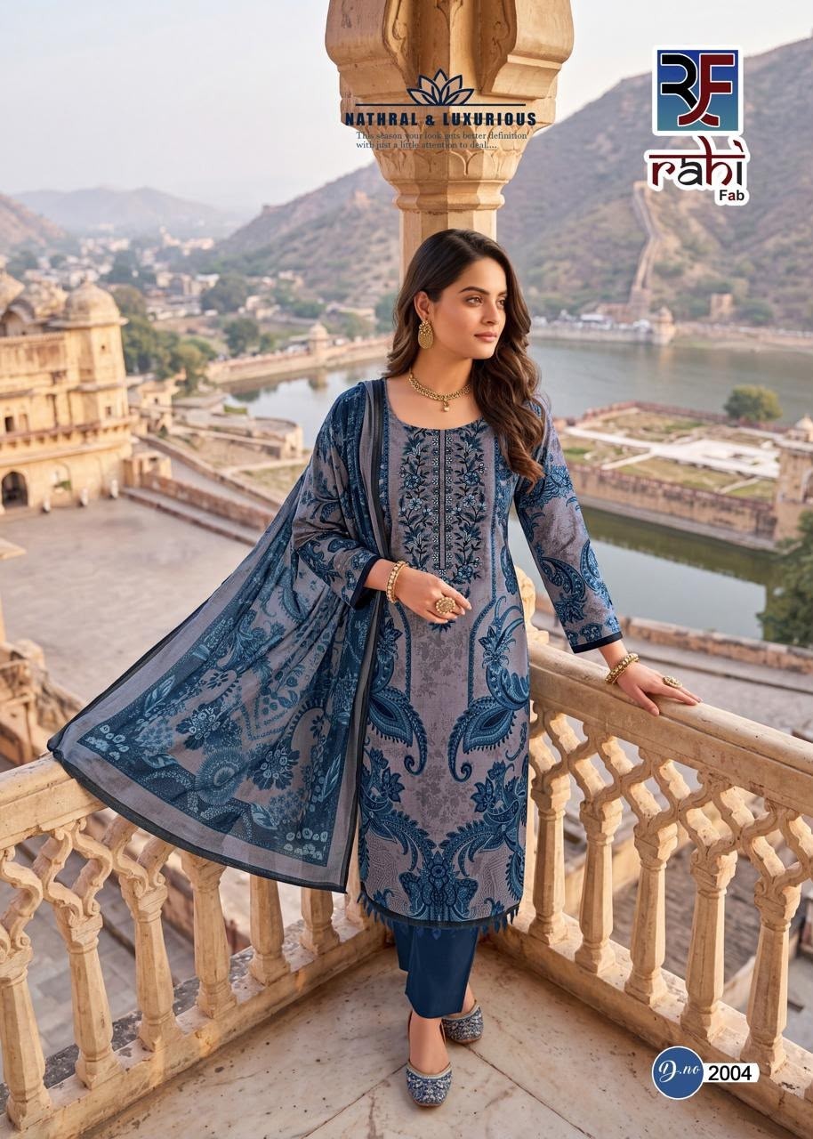 RAHI FAB – RED ORCHID VOL-2 Lawn Collection