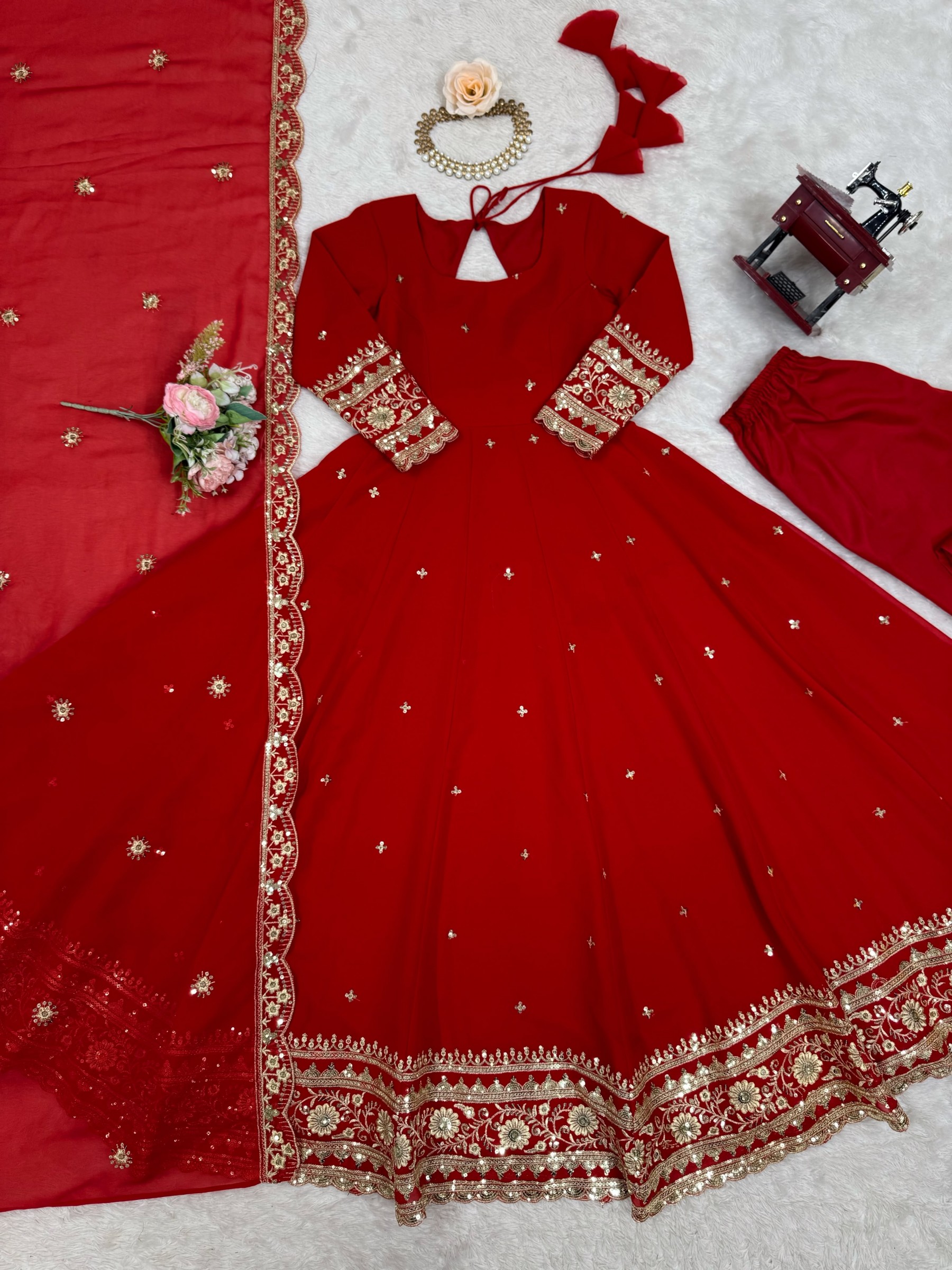 SP-23 Faux Georgette Designer Gown Collection