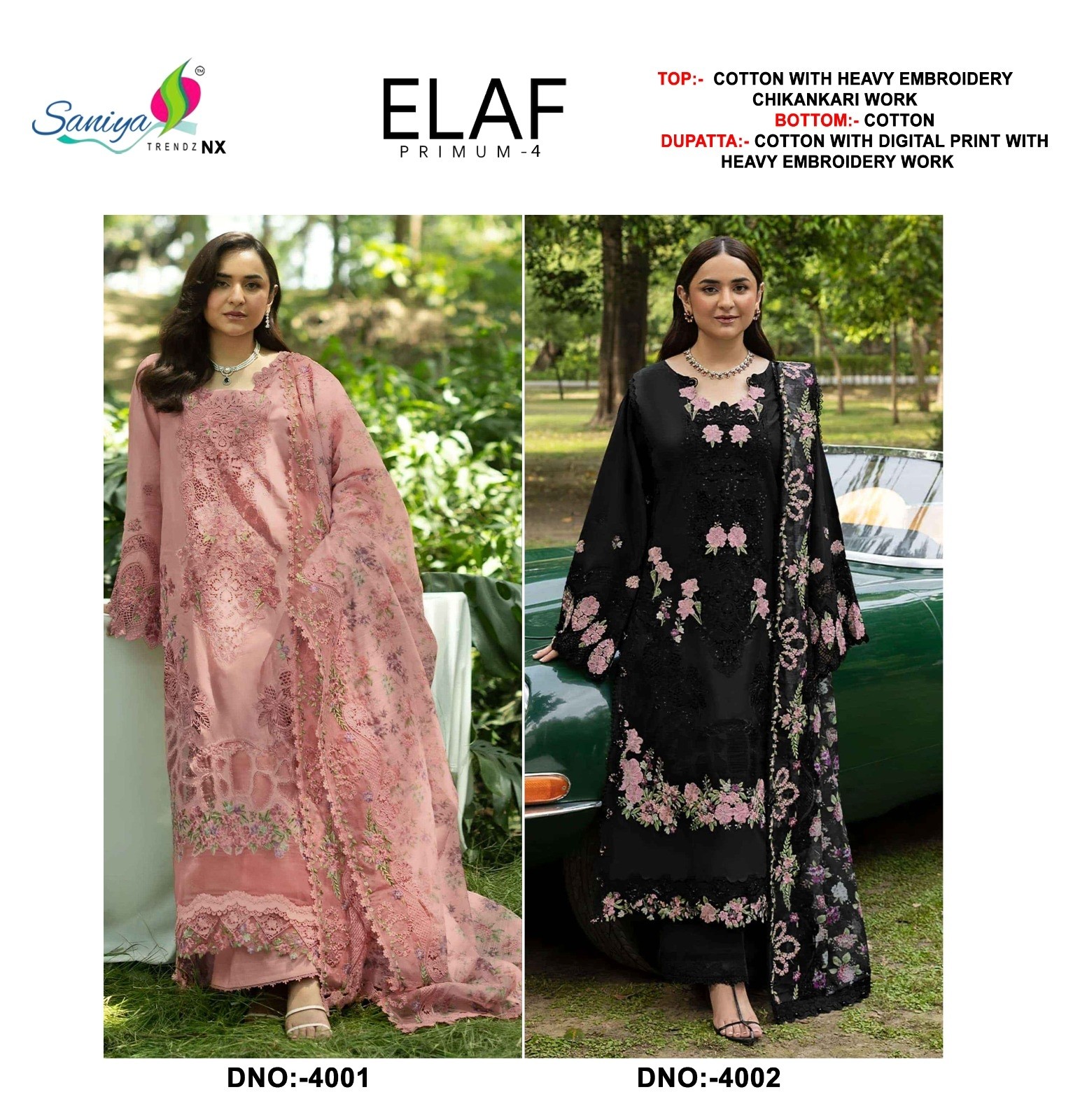 SANIYA TRENDZNX | ELAF PREMIUM-4 | D-4001