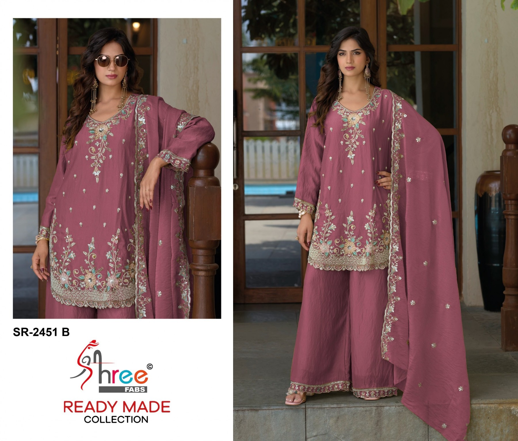 SHREE FABS | DN-2451 | Jardoshi Bits Work Suit