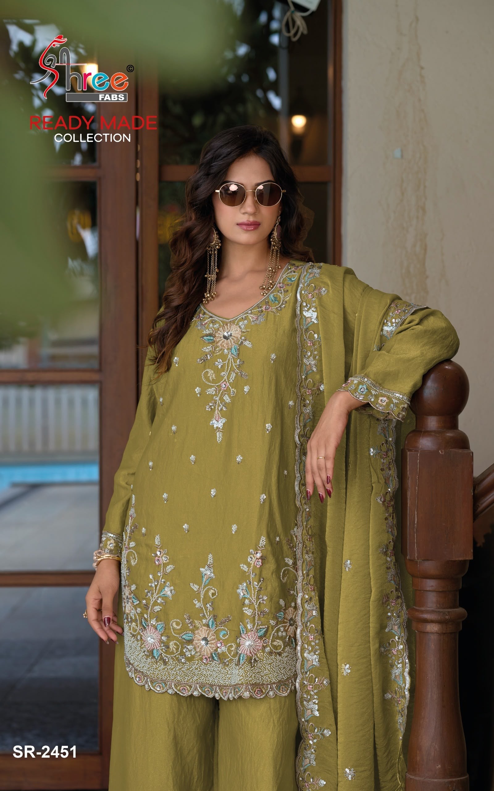 SHREE FABS | DN-2451 | Jardoshi Bits Work Suit