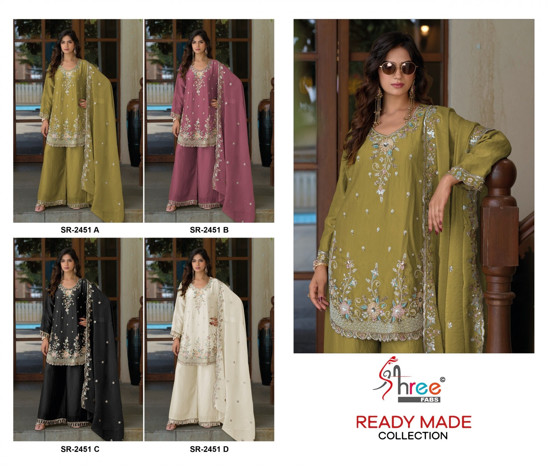 SHREE FABS | DN-2451 | Jardoshi Bits Work Suit
