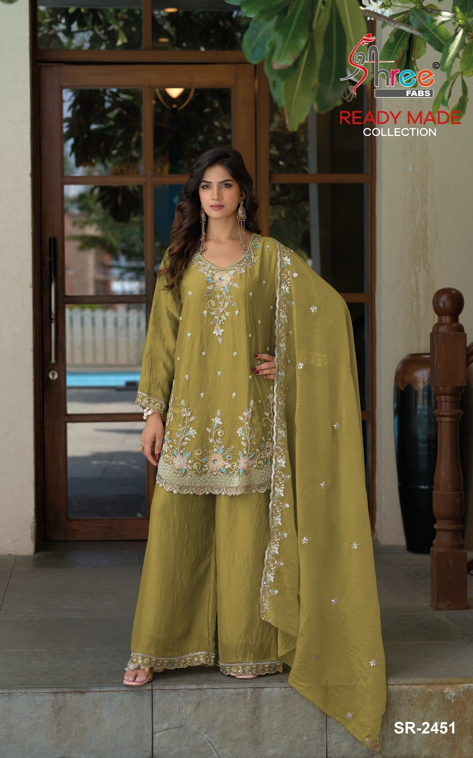 SHREE FABS | DN-2451 | Jardoshi Bits Work Suit