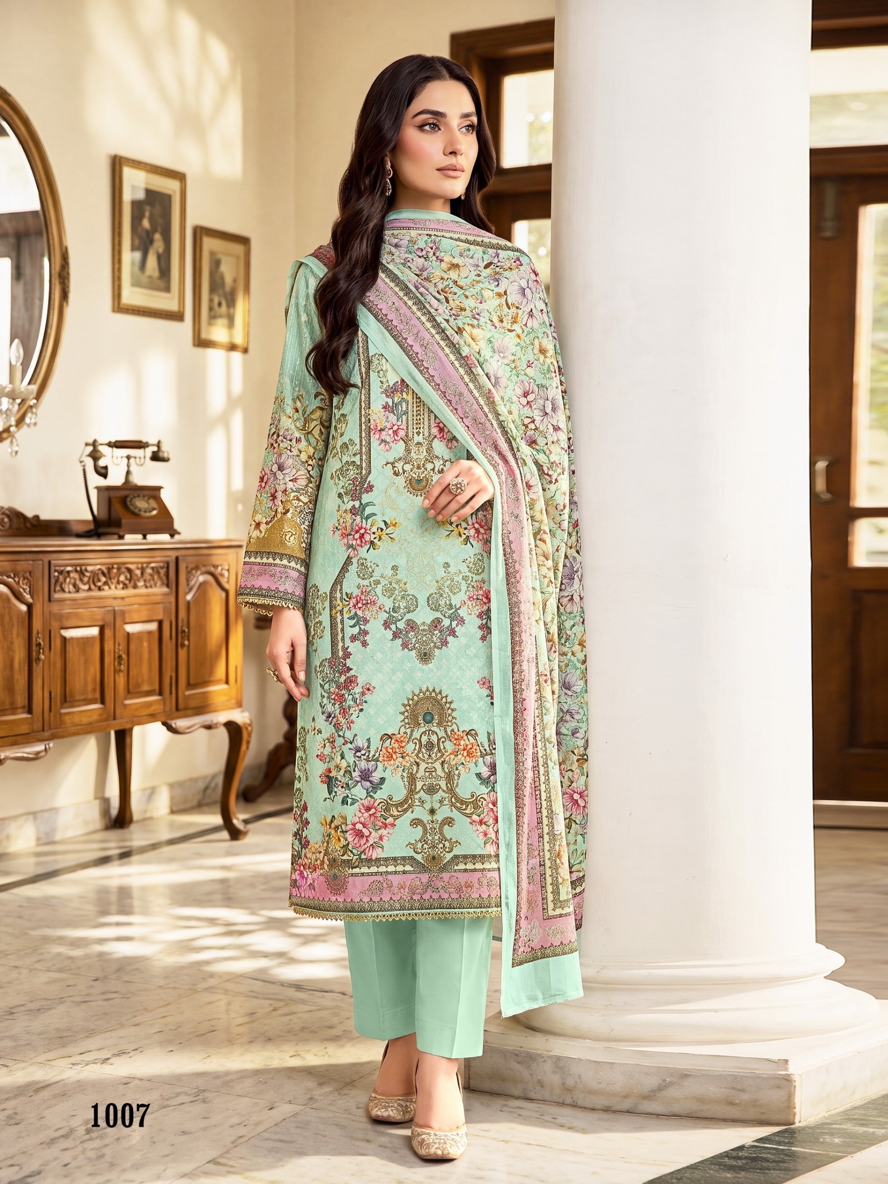 KAVYA KALA Couture | MARIA B. | Cotton Digital Print Suit