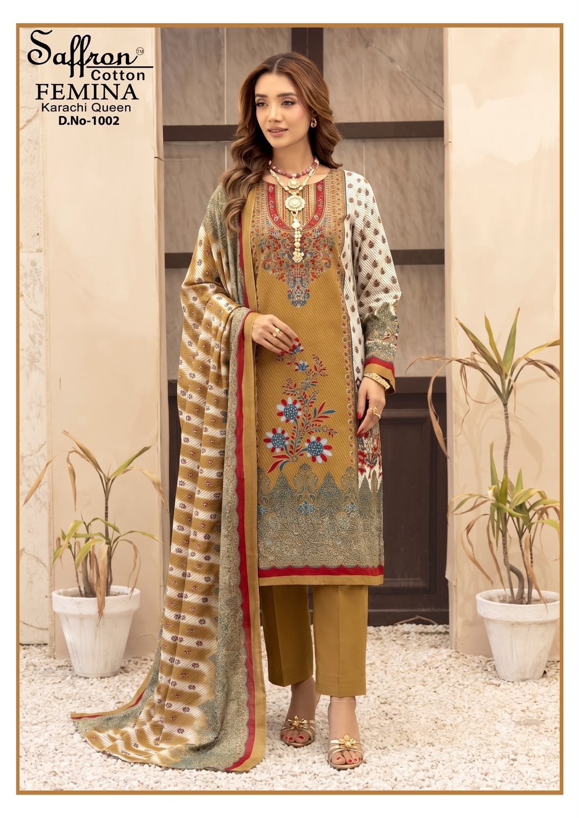 SAFFRON COTTON | FEMINA KARACHI QUEEN VOL 01