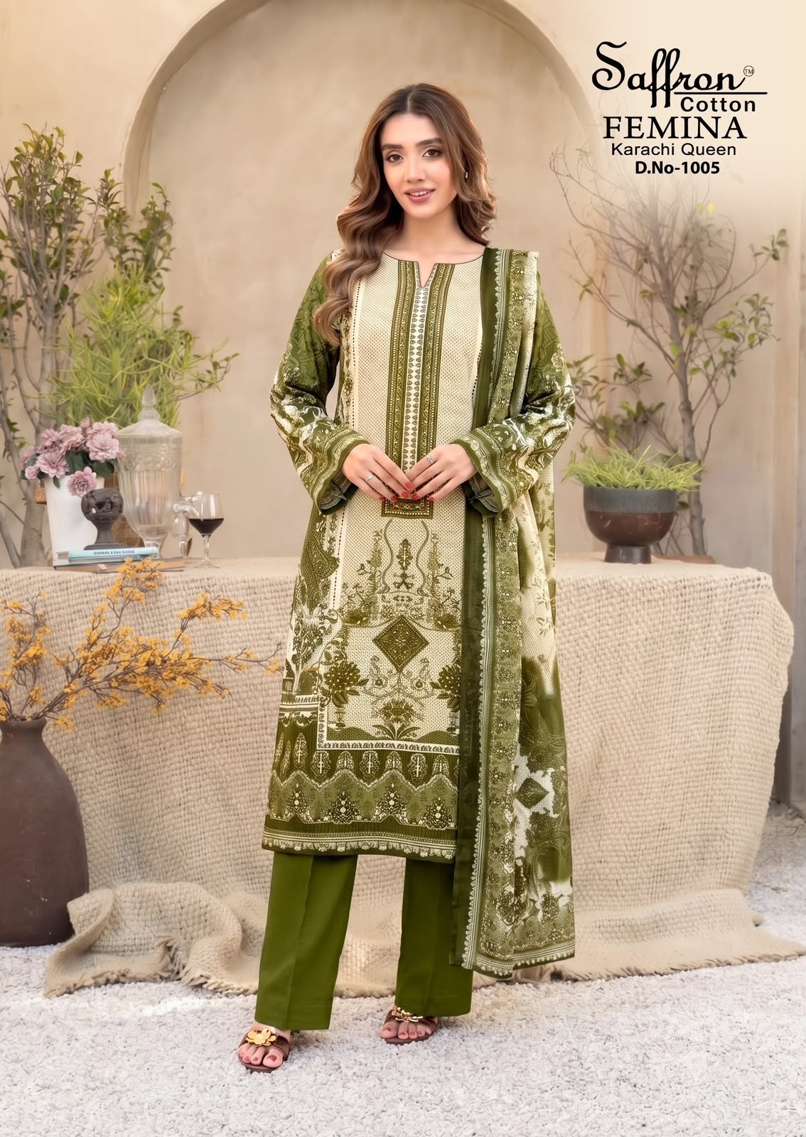 SAFFRON COTTON | FEMINA KARACHI QUEEN VOL 01
