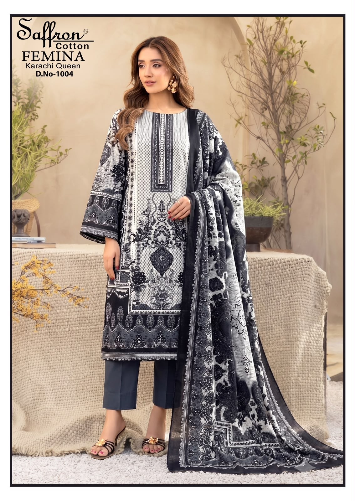 SAFFRON COTTON | FEMINA KARACHI QUEEN VOL 01