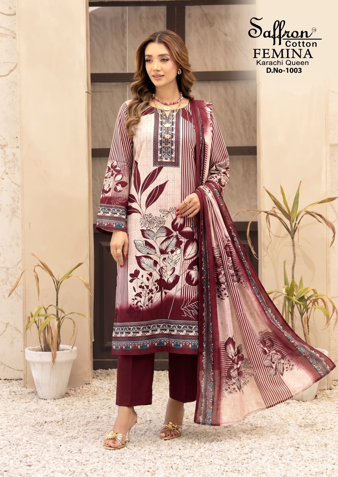 SAFFRON COTTON | FEMINA KARACHI QUEEN VOL 01