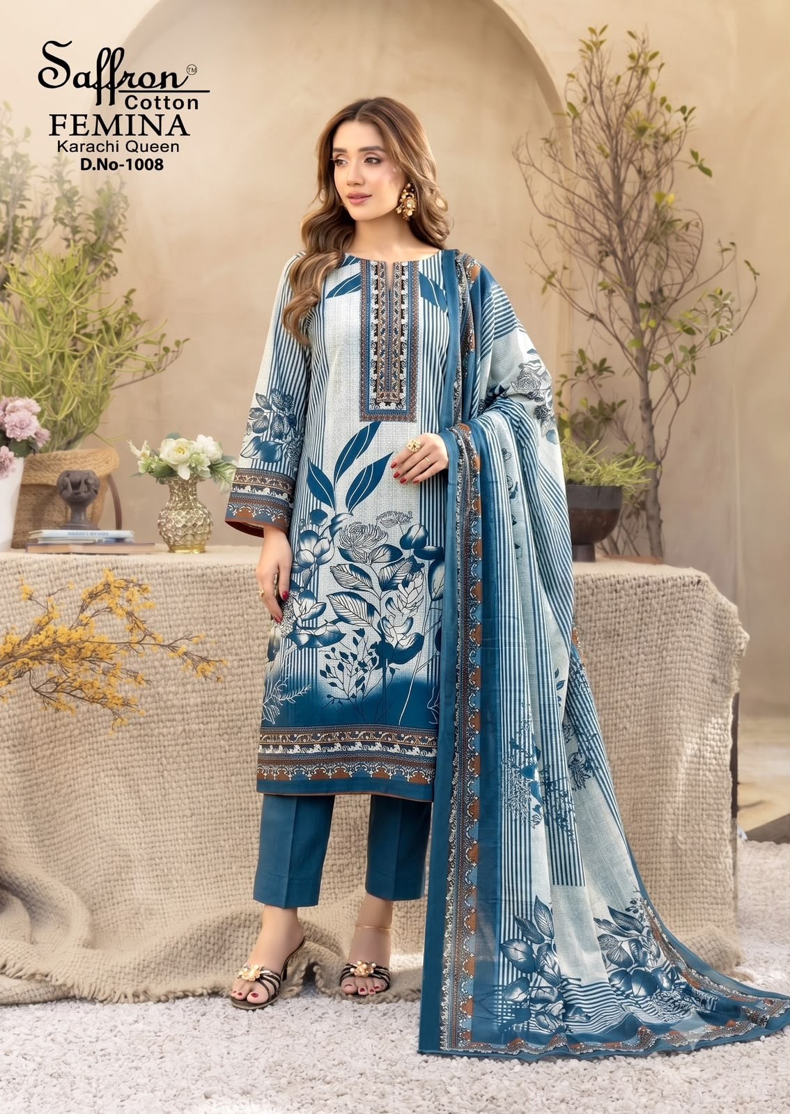 SAFFRON COTTON | FEMINA KARACHI QUEEN VOL 01