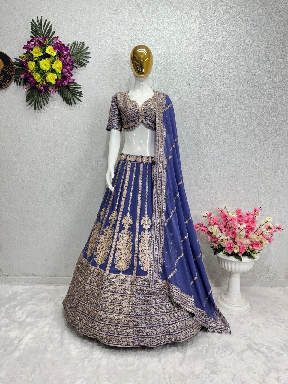 KF-1617 | Heavy Sequence Lehenga Choli Set