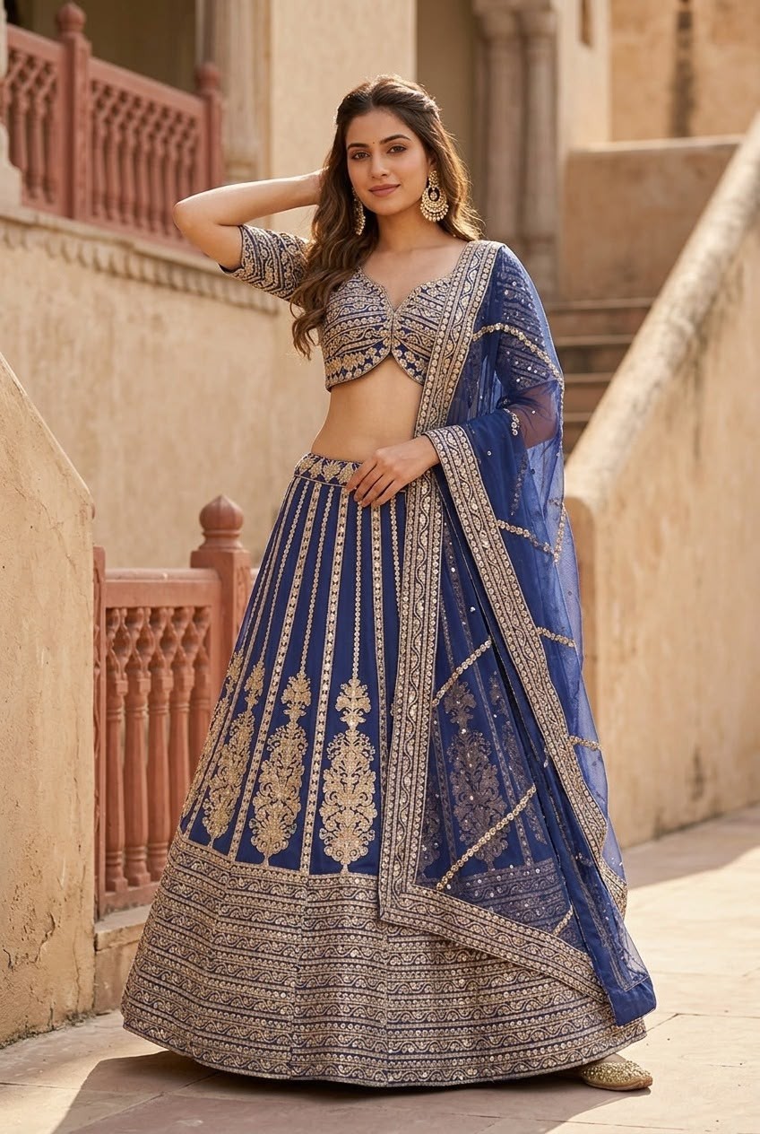 KF-1617 | Heavy Sequence Lehenga Choli Set