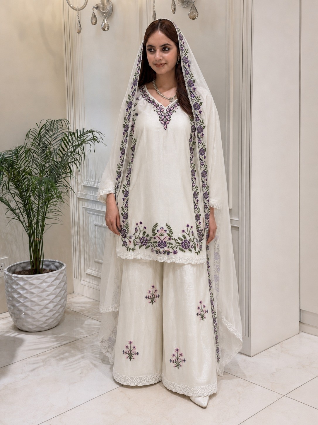 AC-7113 Premium Fendy Heavy Embroidered Designer Set