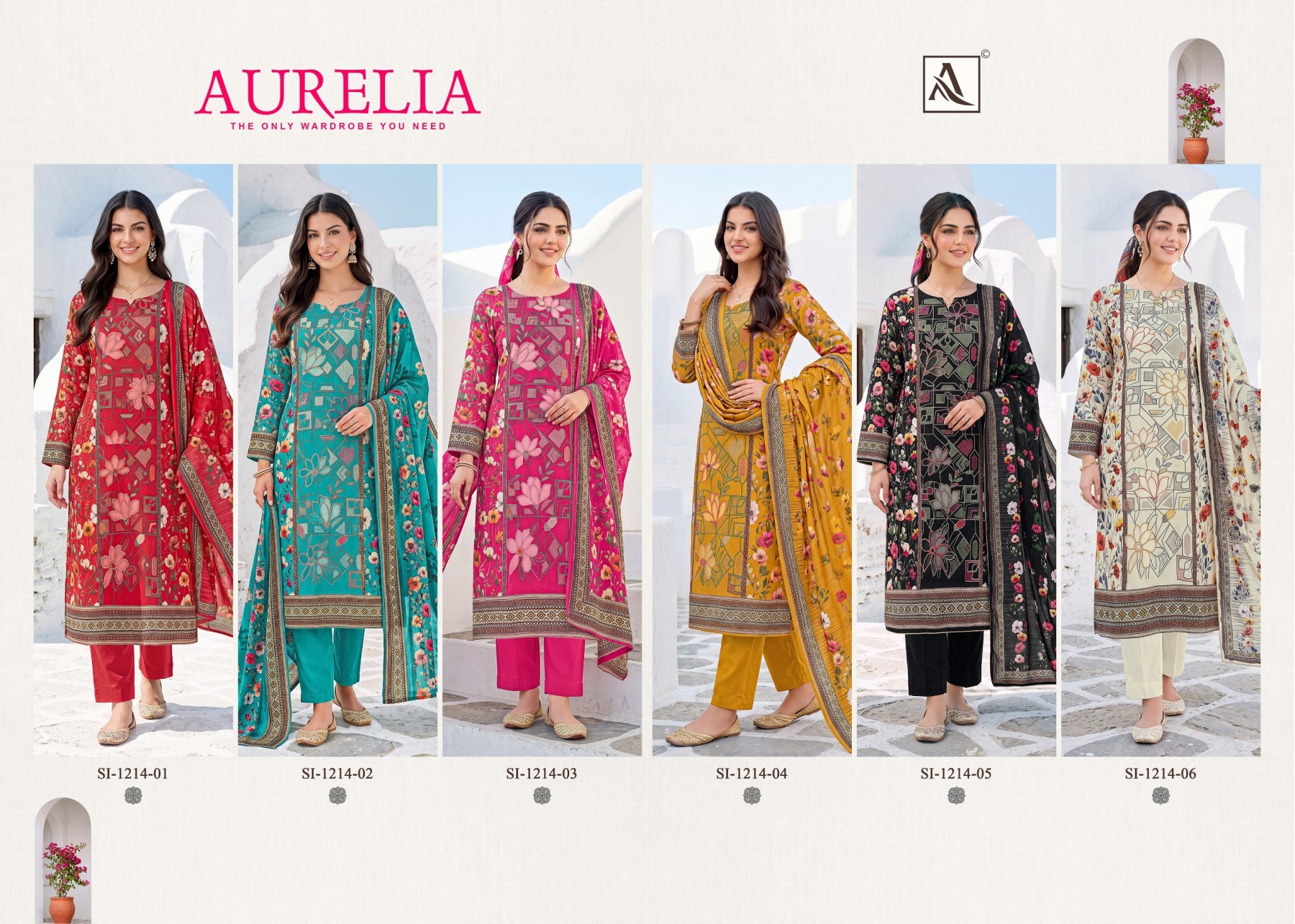 ALOK AURELIA | Pure Viscose Maslin Designer Suit