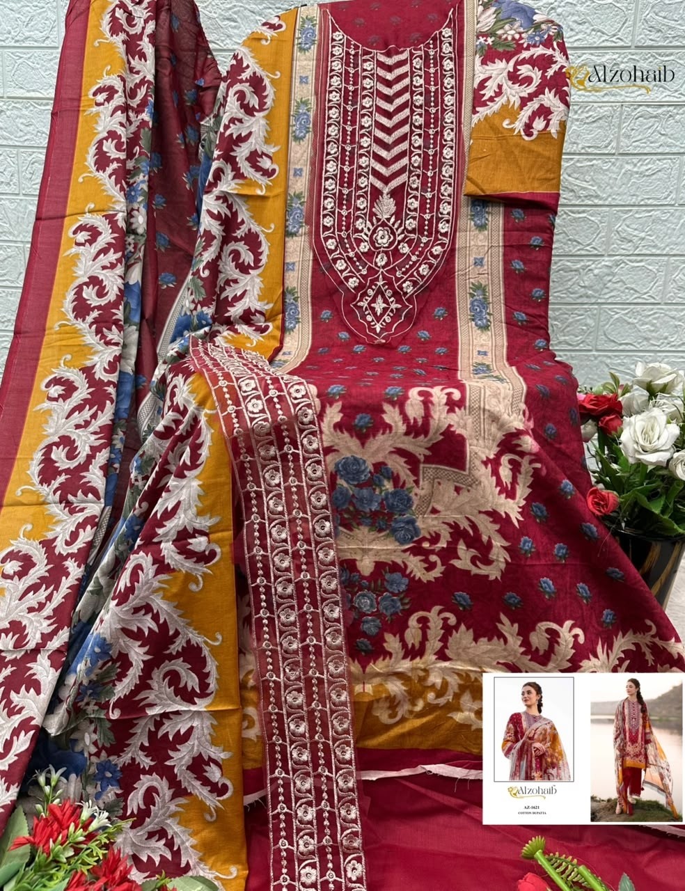 ALZOHAIB Farida Vol-1 | Pakistani Cotton Suit