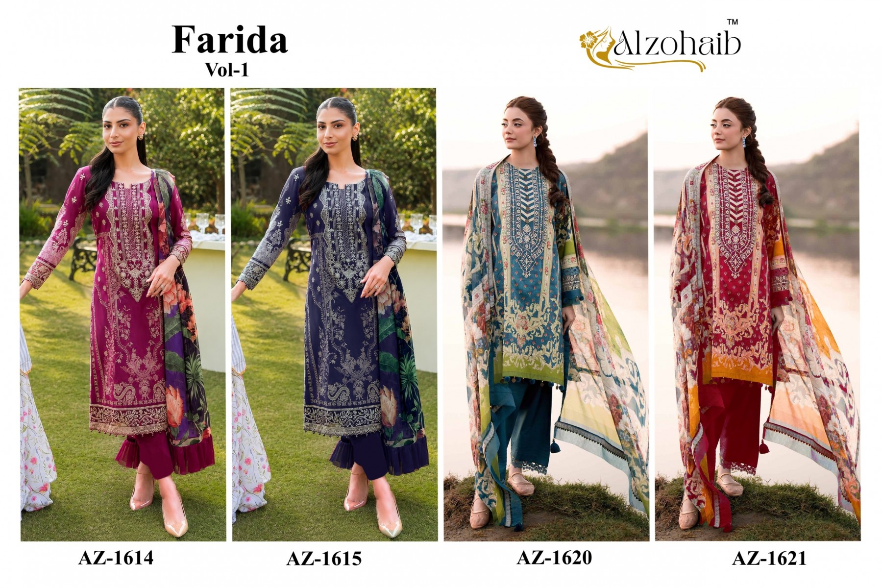ALZOHAIB Farida Vol-1 | Pakistani Cotton Suit