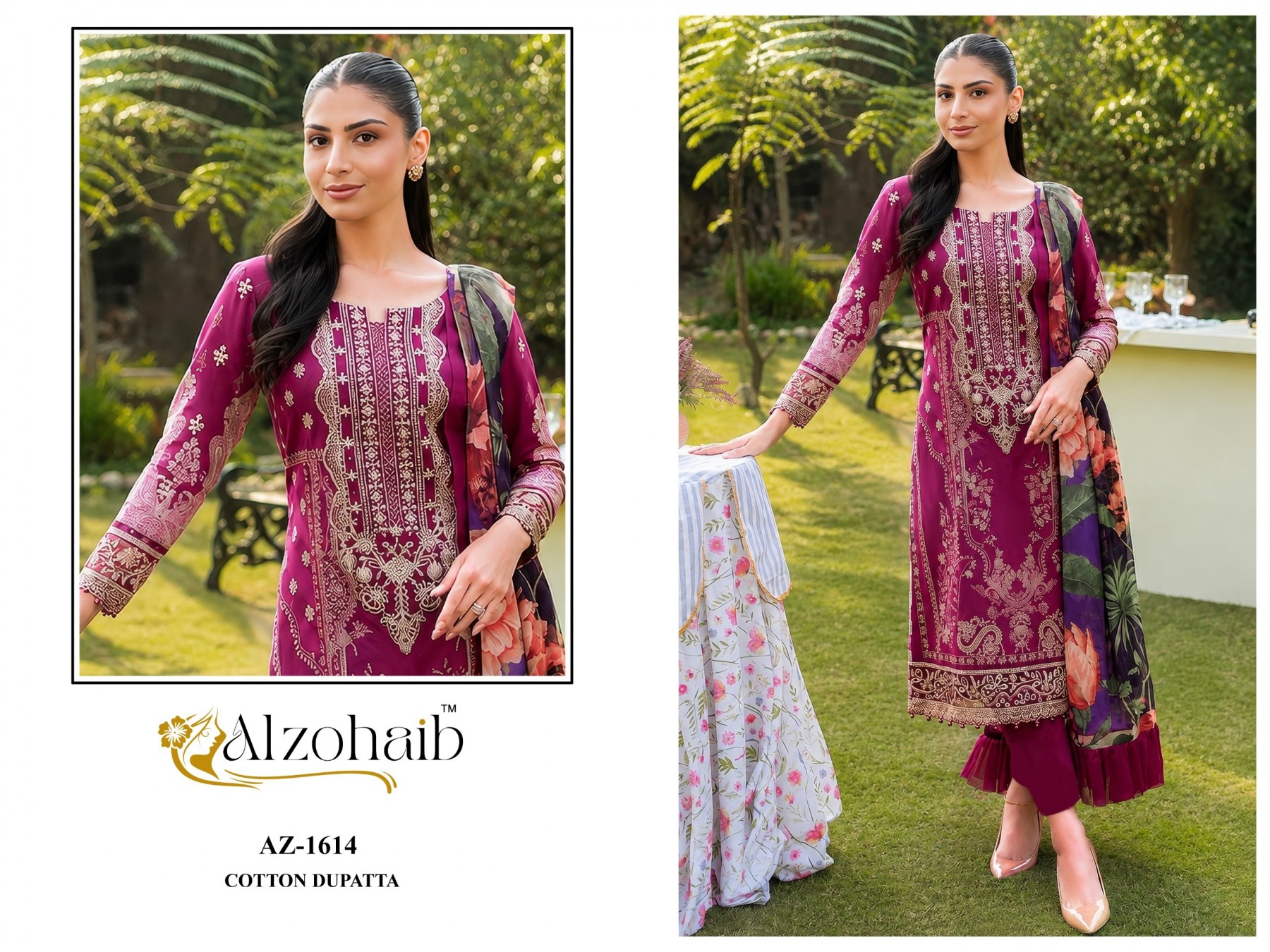 ALZOHAIB Farida Vol-1 | Pakistani Cotton Suit