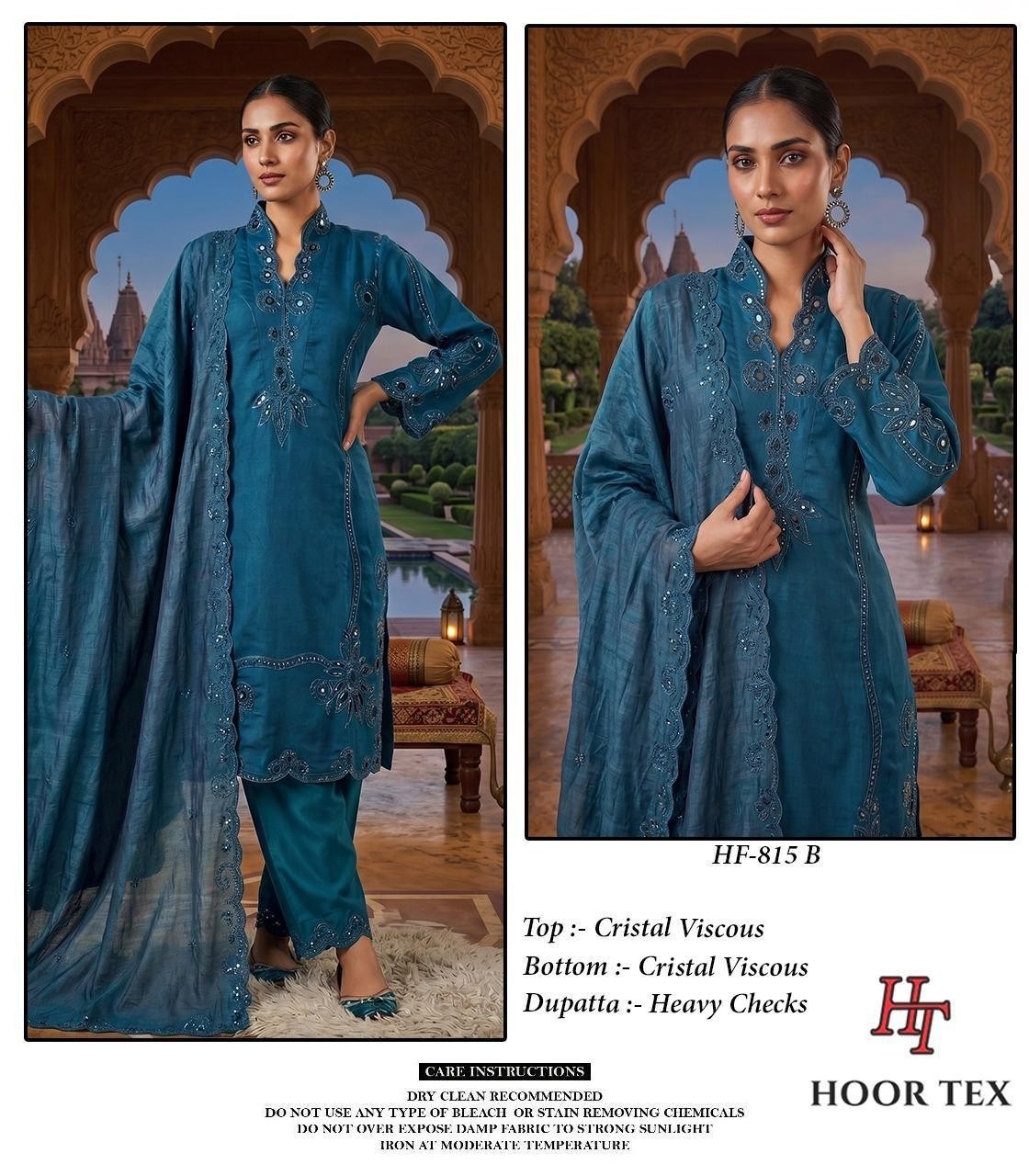 Hoor Tex HF-815 A to D | Pakistani Viscose Suit
