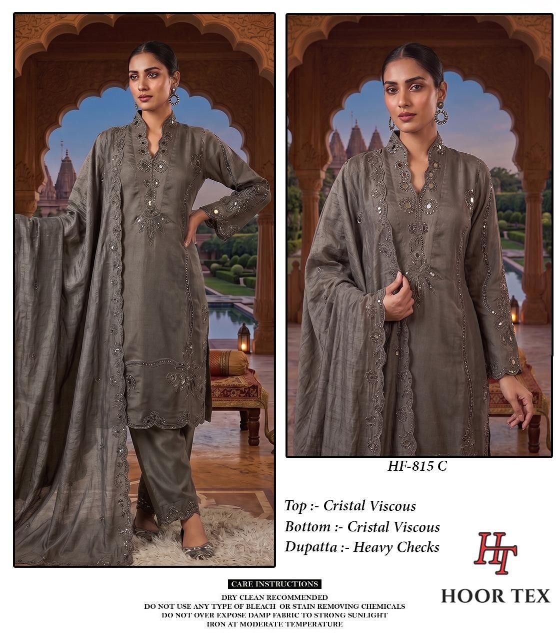 Hoor Tex HF-815 A to D | Pakistani Viscose Suit