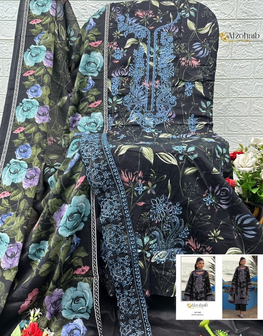 ALZOHAIB ELAF Vol-2 | Pure Cotton Pakistani Suit