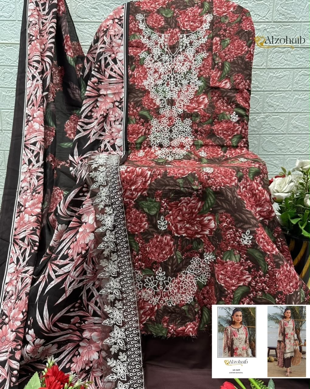 ALZOHAIB ELAF Vol-2 | Pure Cotton Pakistani Suit