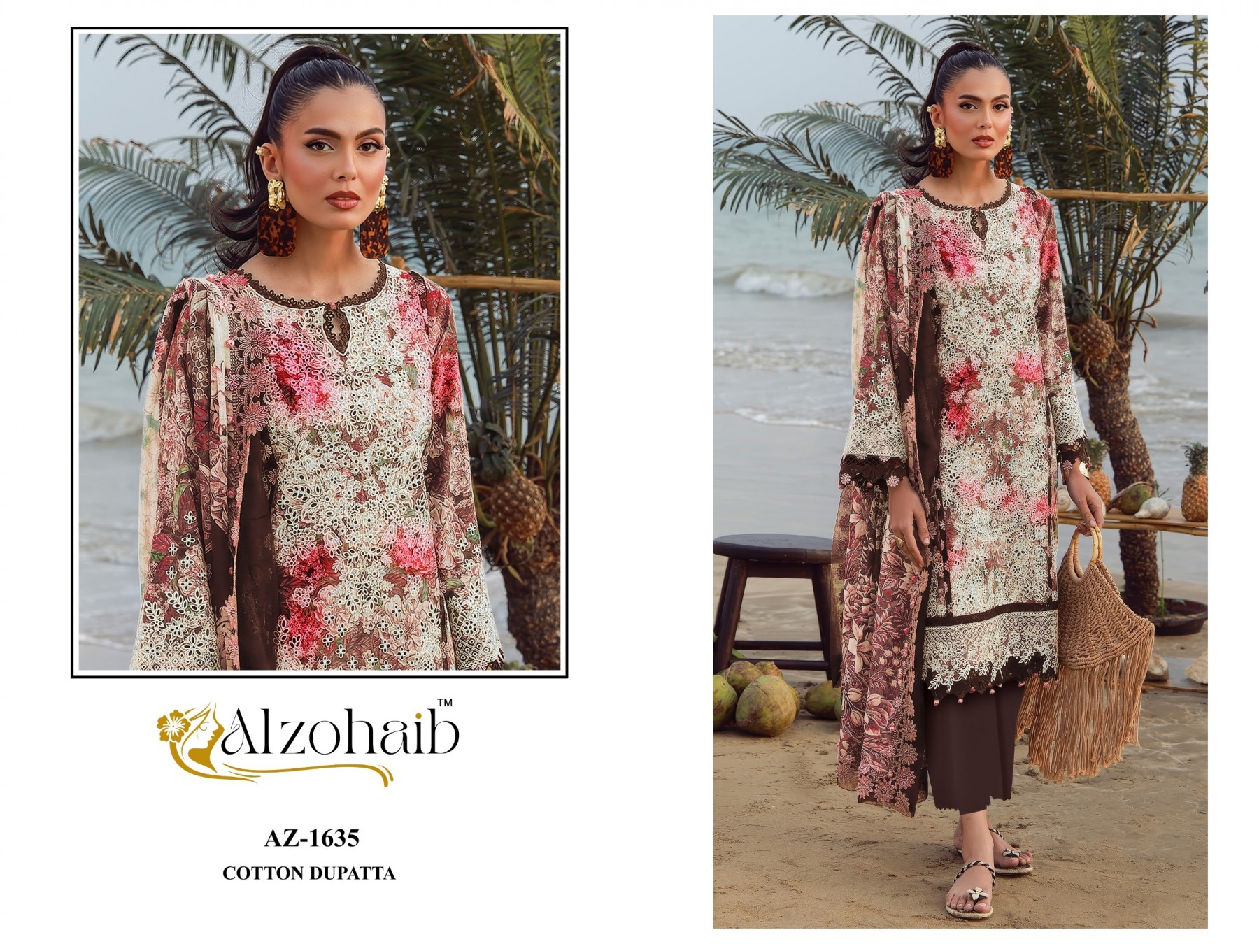 ALZOHAIB ELAF Vol-2 | Pure Cotton Pakistani Suit