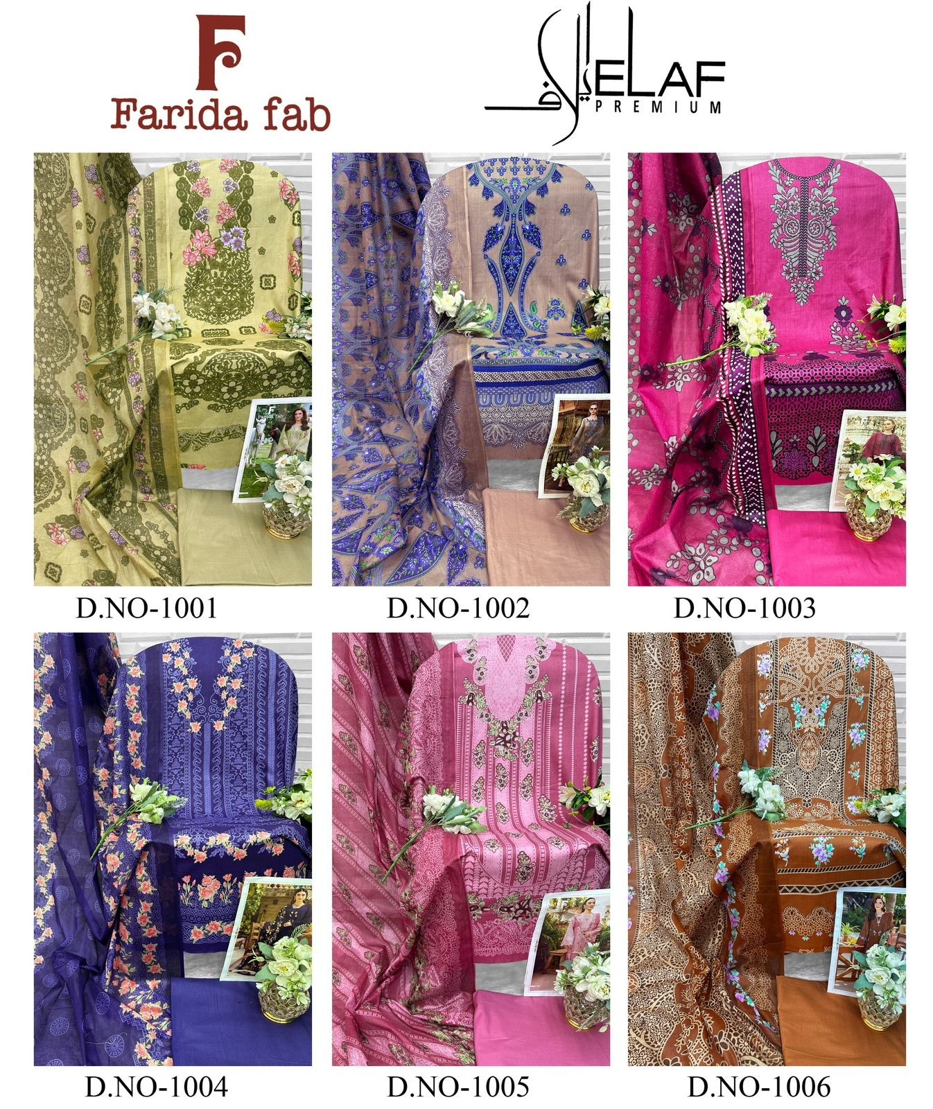 FARIDA FAB ELAF PREMIUM | Pure Cotton Suit
