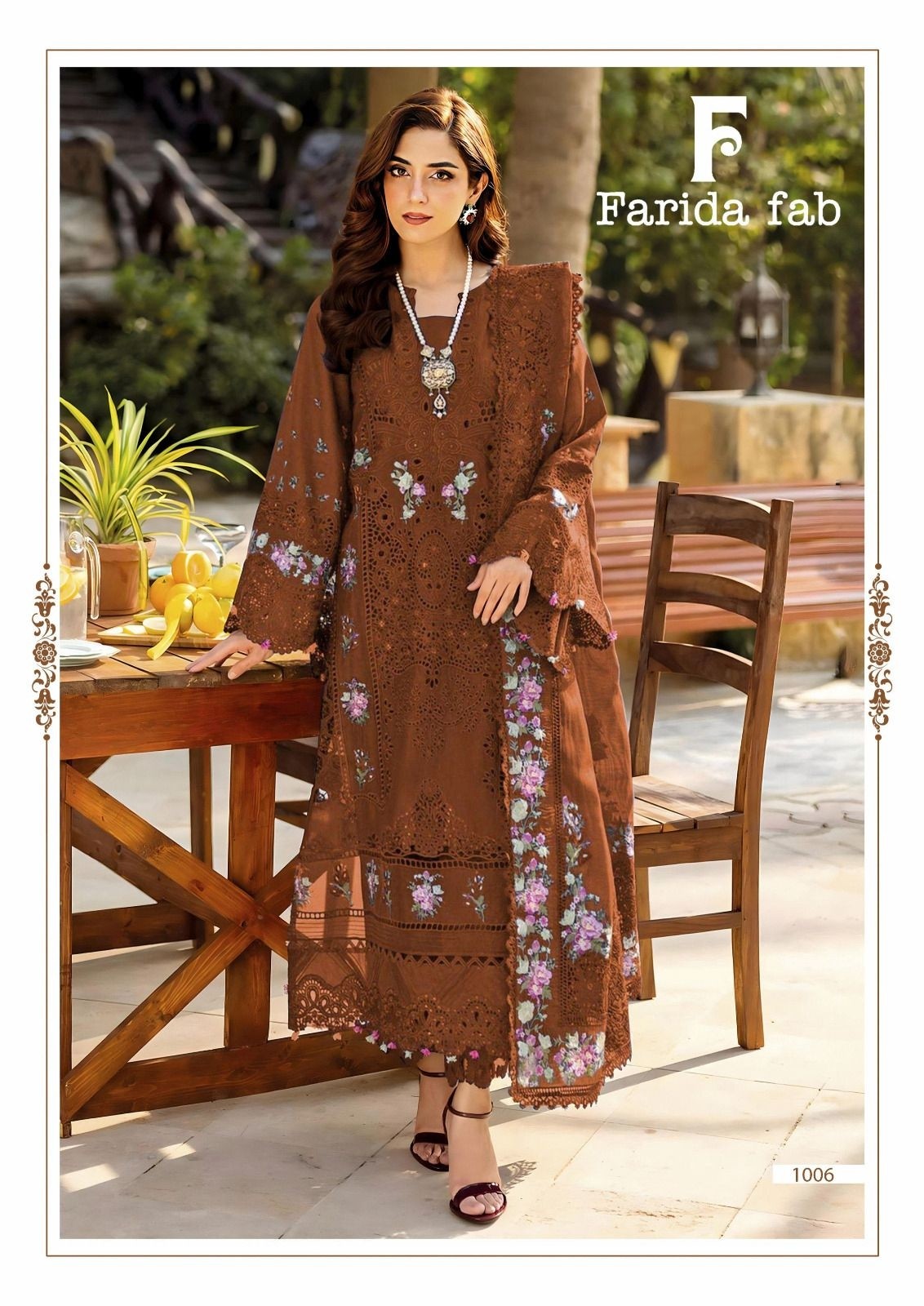 FARIDA FAB ELAF PREMIUM | Pure Cotton Suit