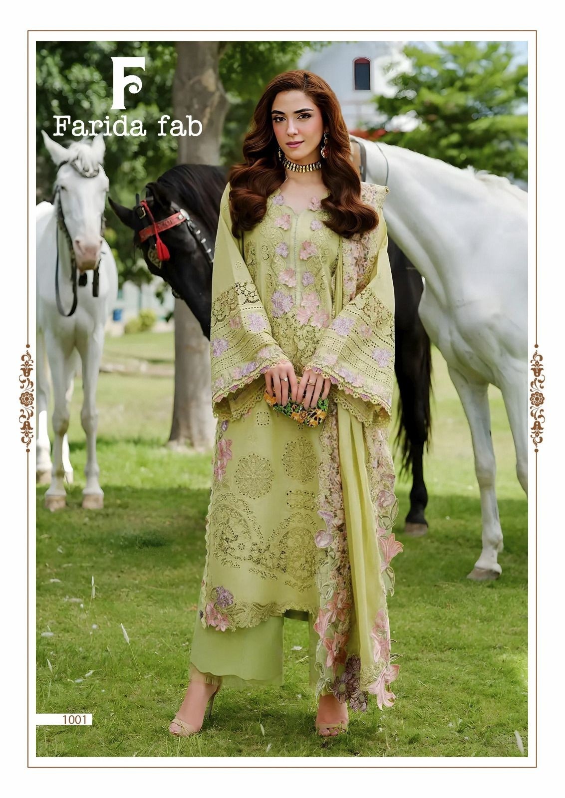 FARIDA FAB ELAF PREMIUM | Pure Cotton Suit