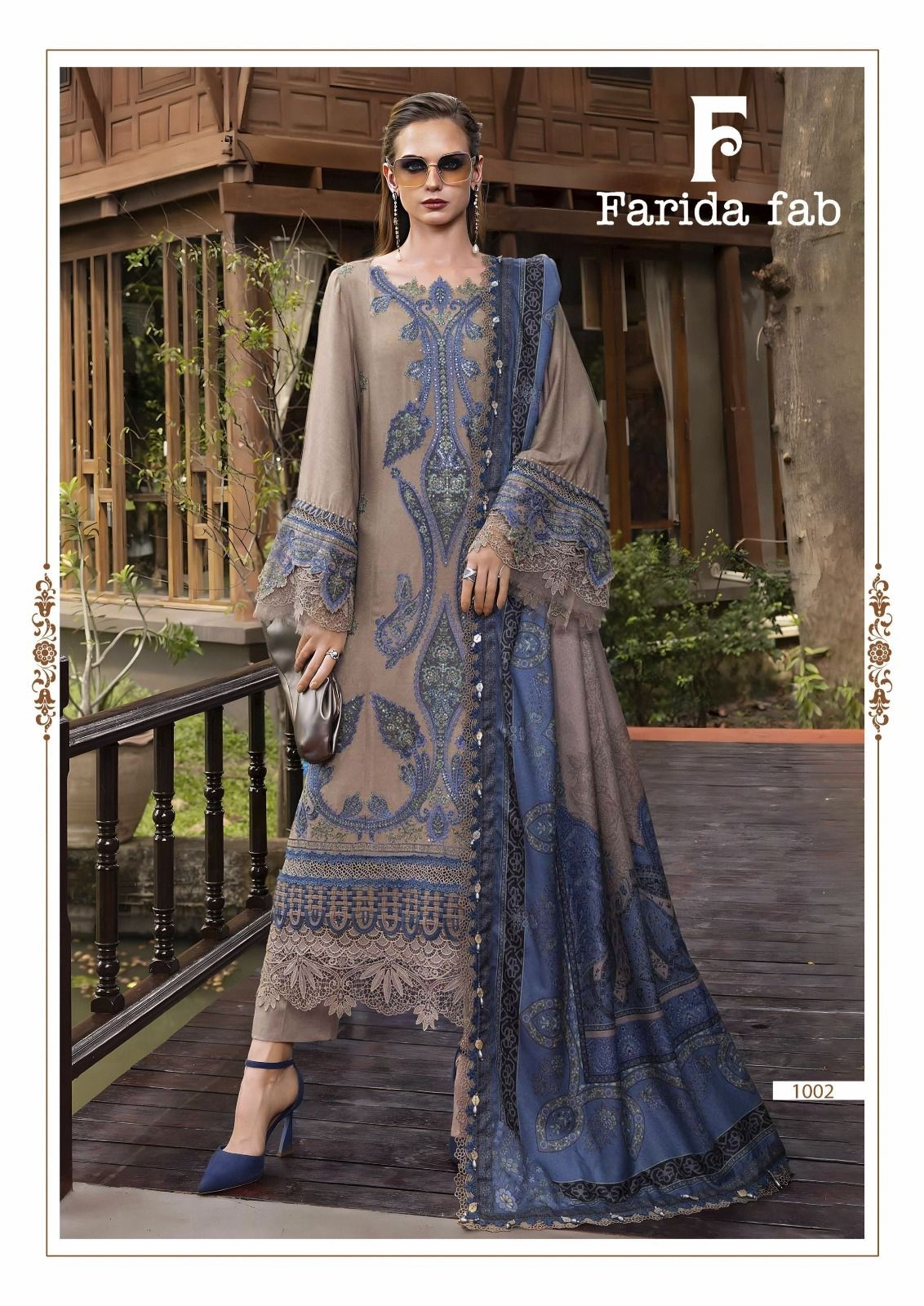FARIDA FAB ELAF PREMIUM | Pure Cotton Suit