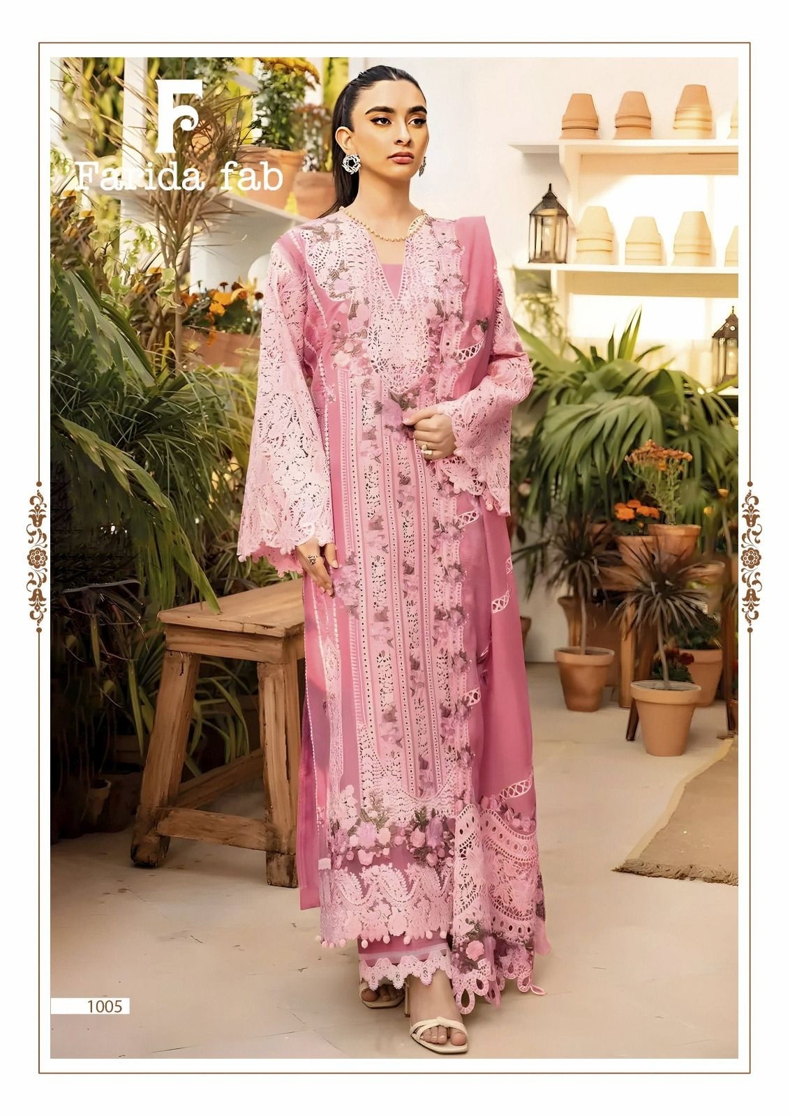 FARIDA FAB ELAF PREMIUM | Pure Cotton Suit