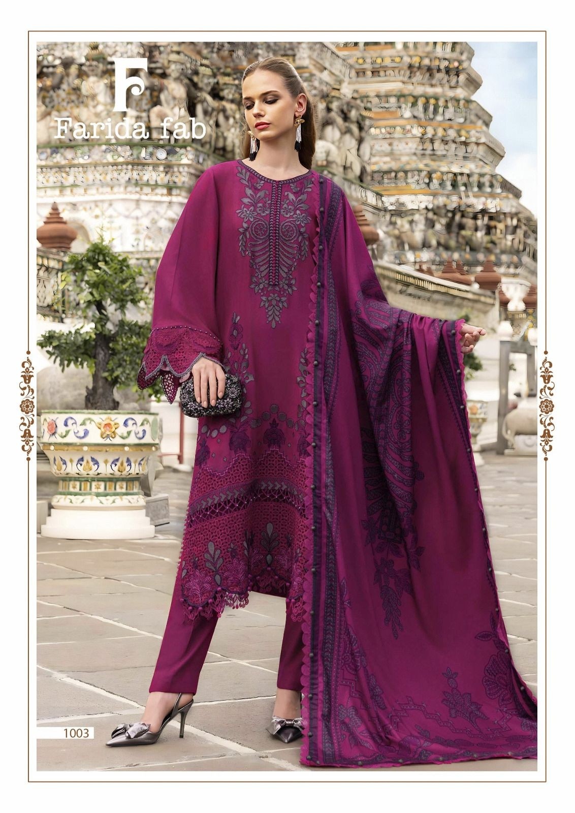 FARIDA FAB ELAF PREMIUM | Pure Cotton Suit