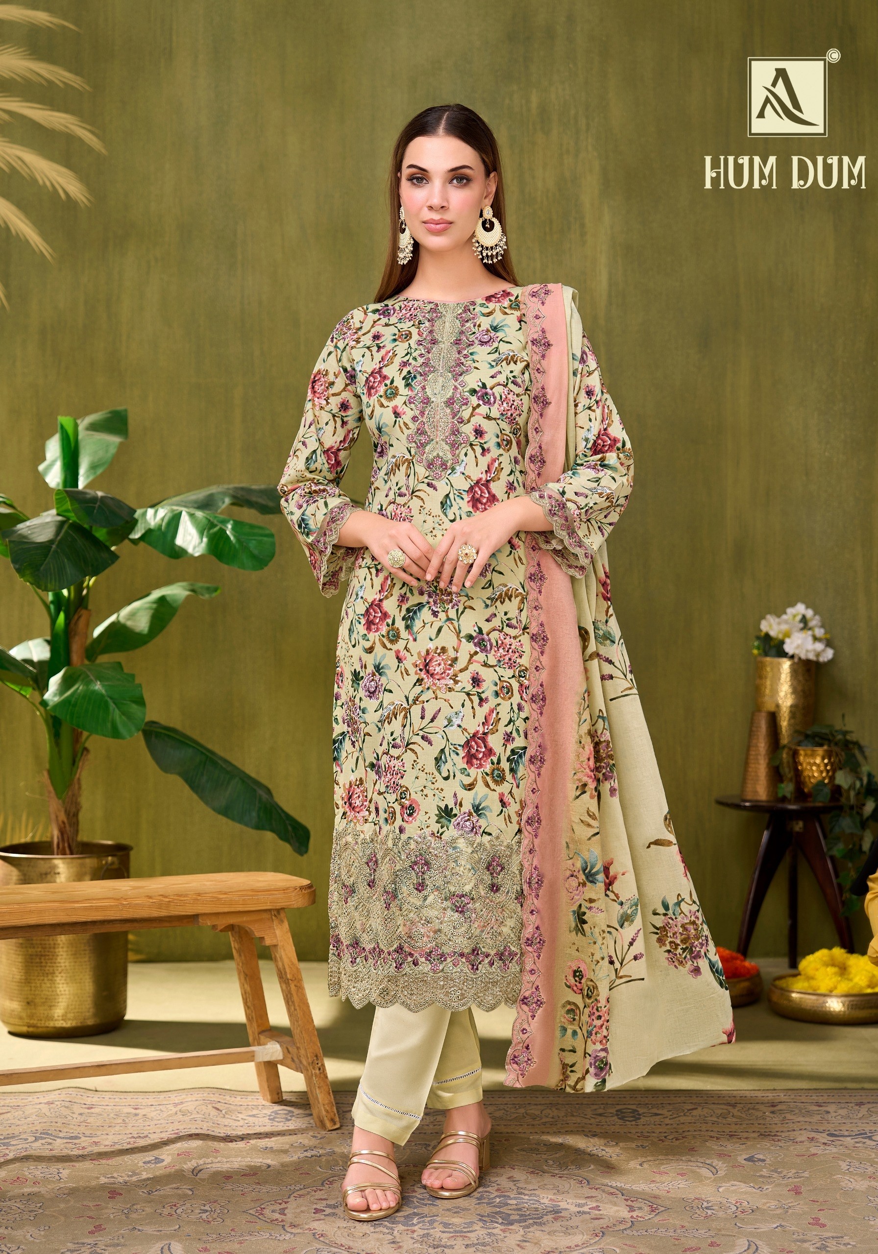 ALOK SUIT HUM DUM | Pure Cambric Cotton Suit