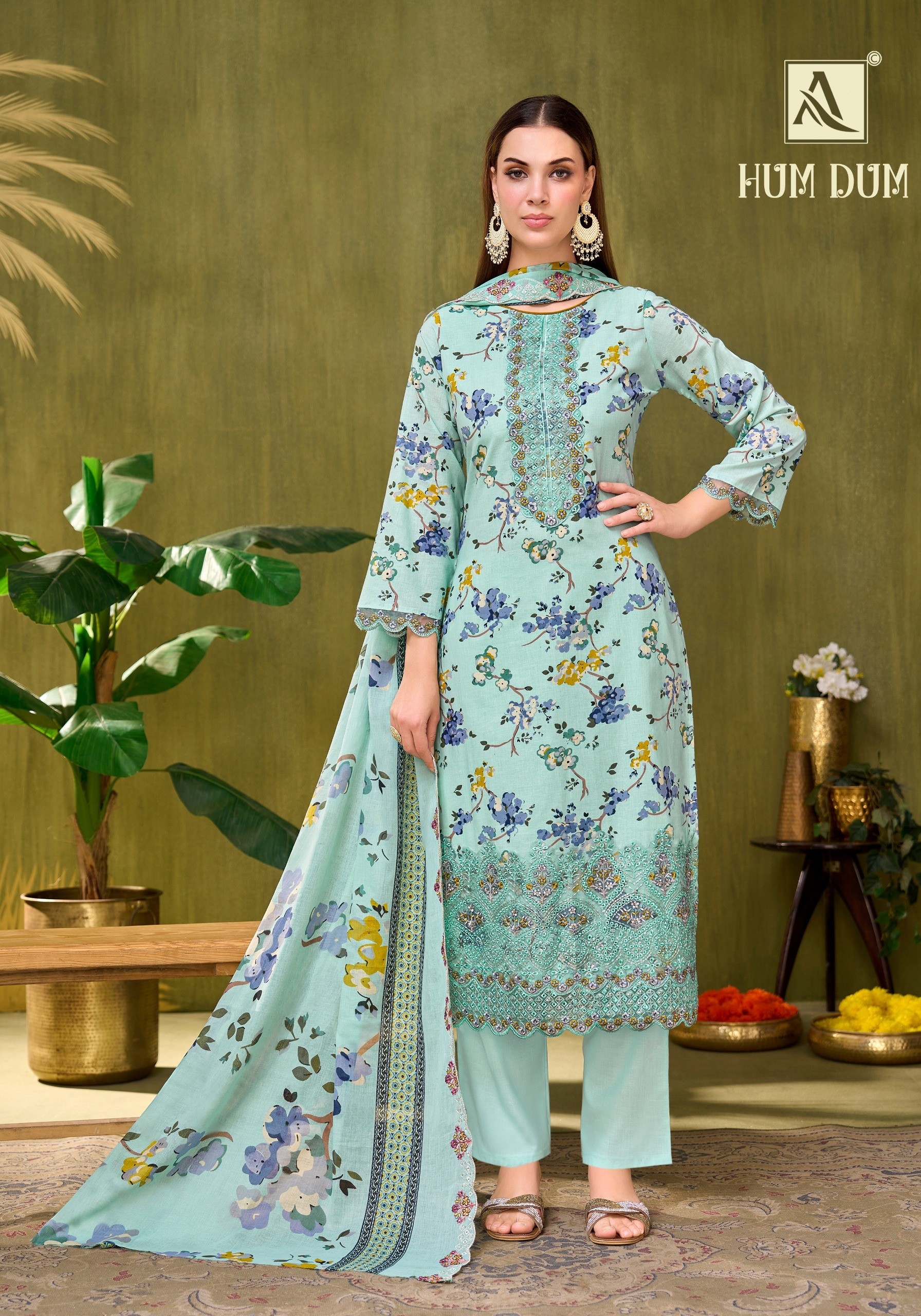 ALOK SUIT HUM DUM | Pure Cambric Cotton Suit