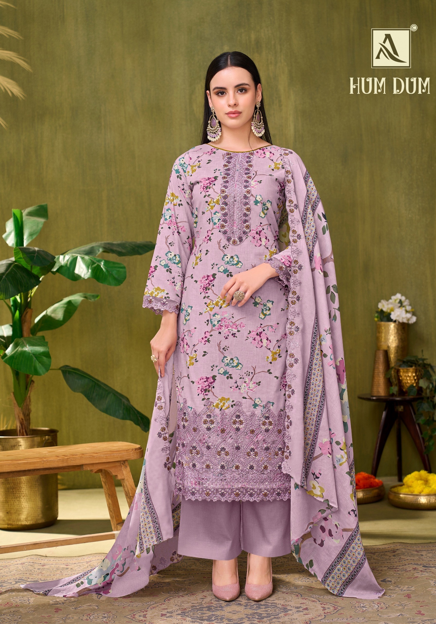 ALOK SUIT HUM DUM | Pure Cambric Cotton Suit