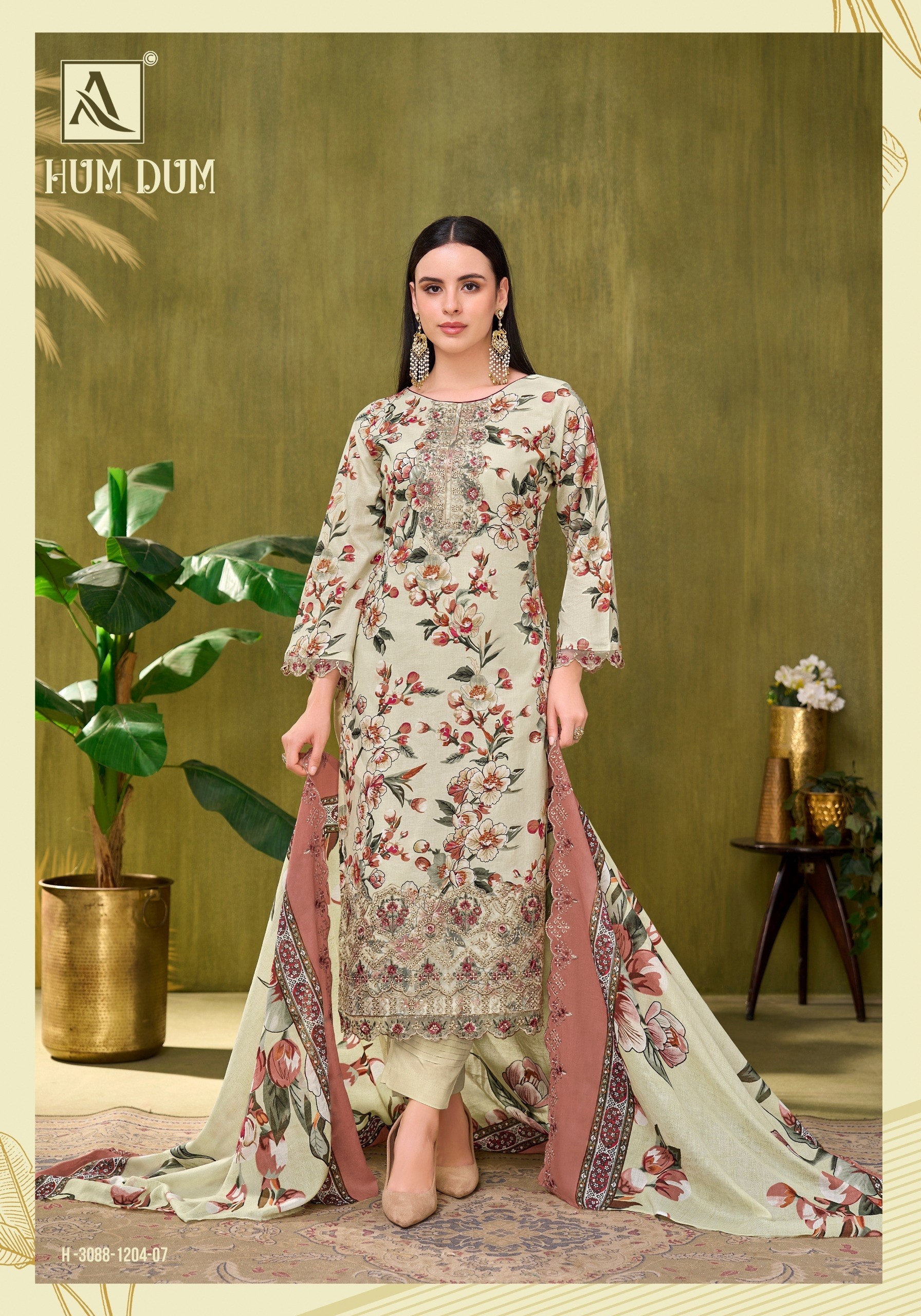 ALOK SUIT HUM DUM | Pure Cambric Cotton Suit