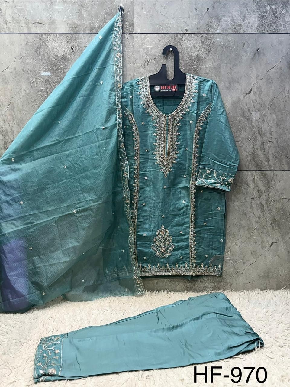Hoor Tex HF-970 A to D | Roman Glass Silk Suit