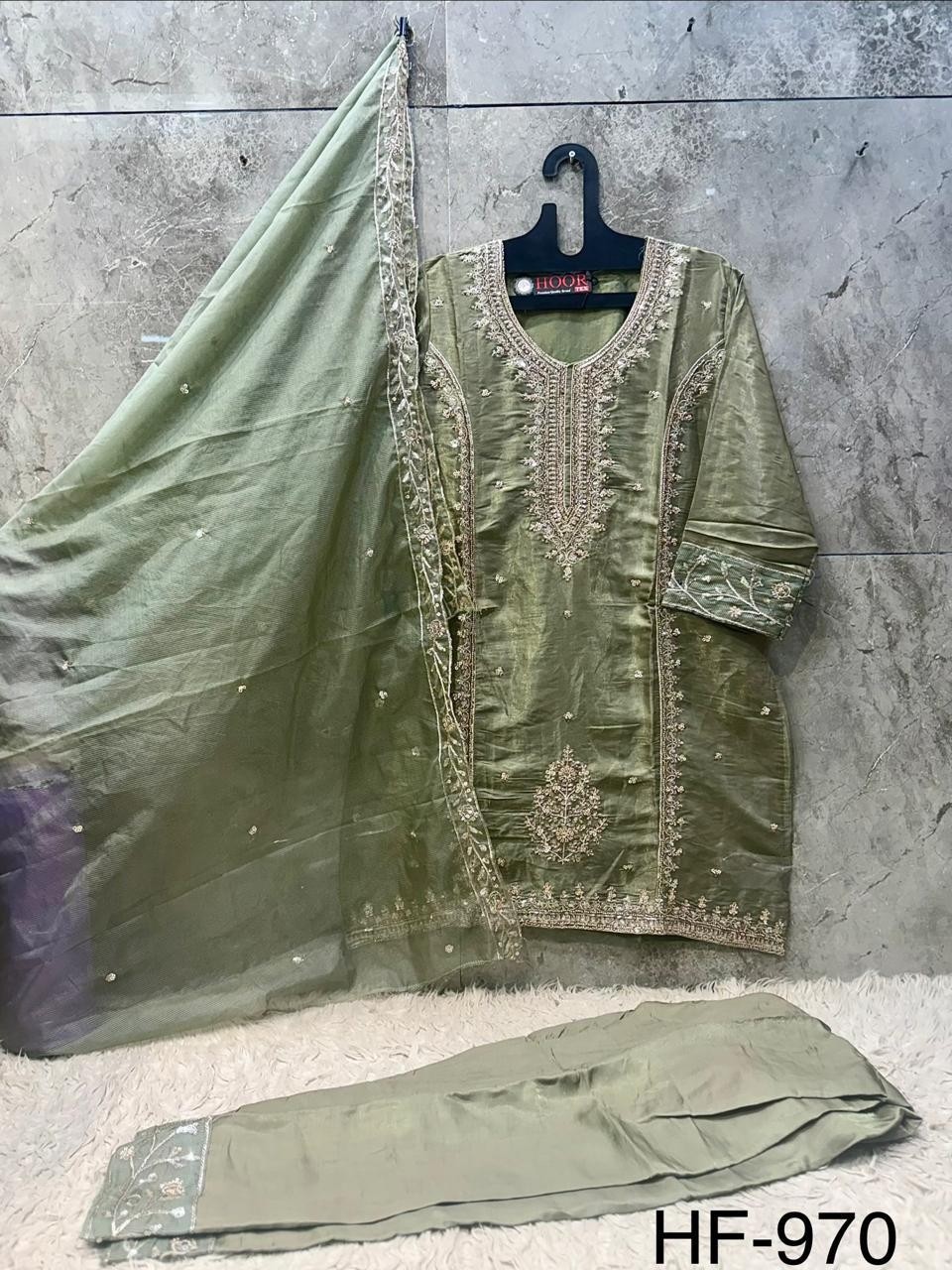 Hoor Tex HF-970 A to D | Roman Glass Silk Suit