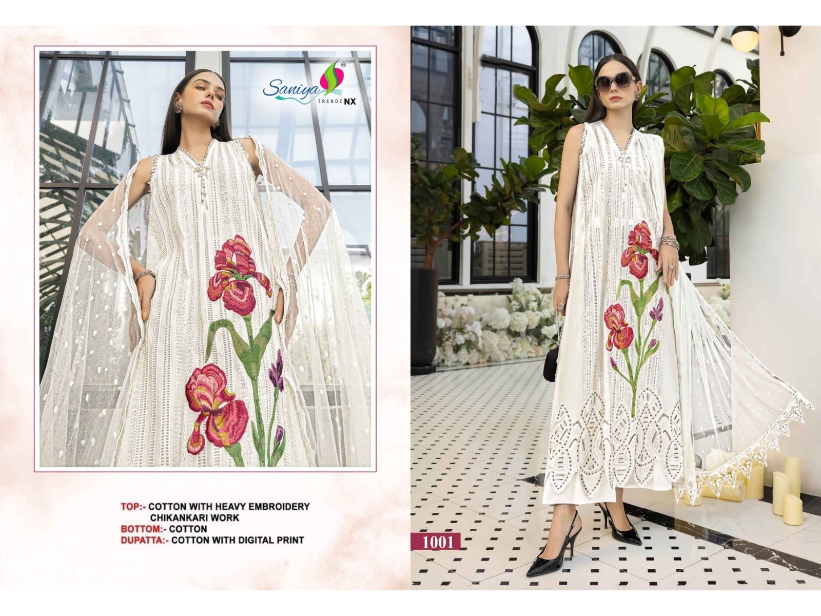 SANIYA TRENDZNX MARIYA Vol-2 | Cotton Chikankari Suit