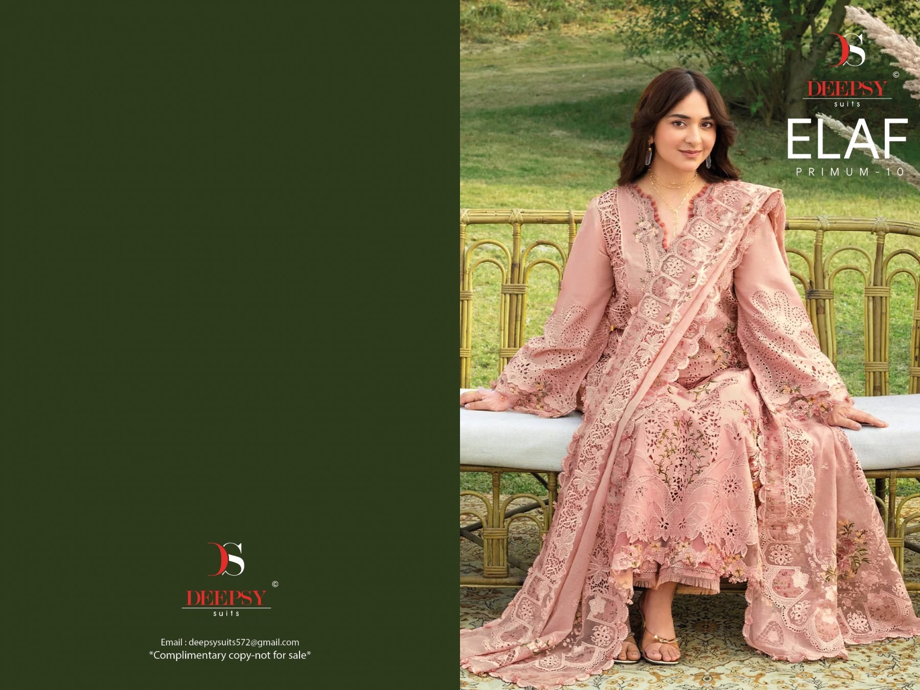 DEEPSY SUITS ELAF Premium-10 | Luxury Lawn Suit
