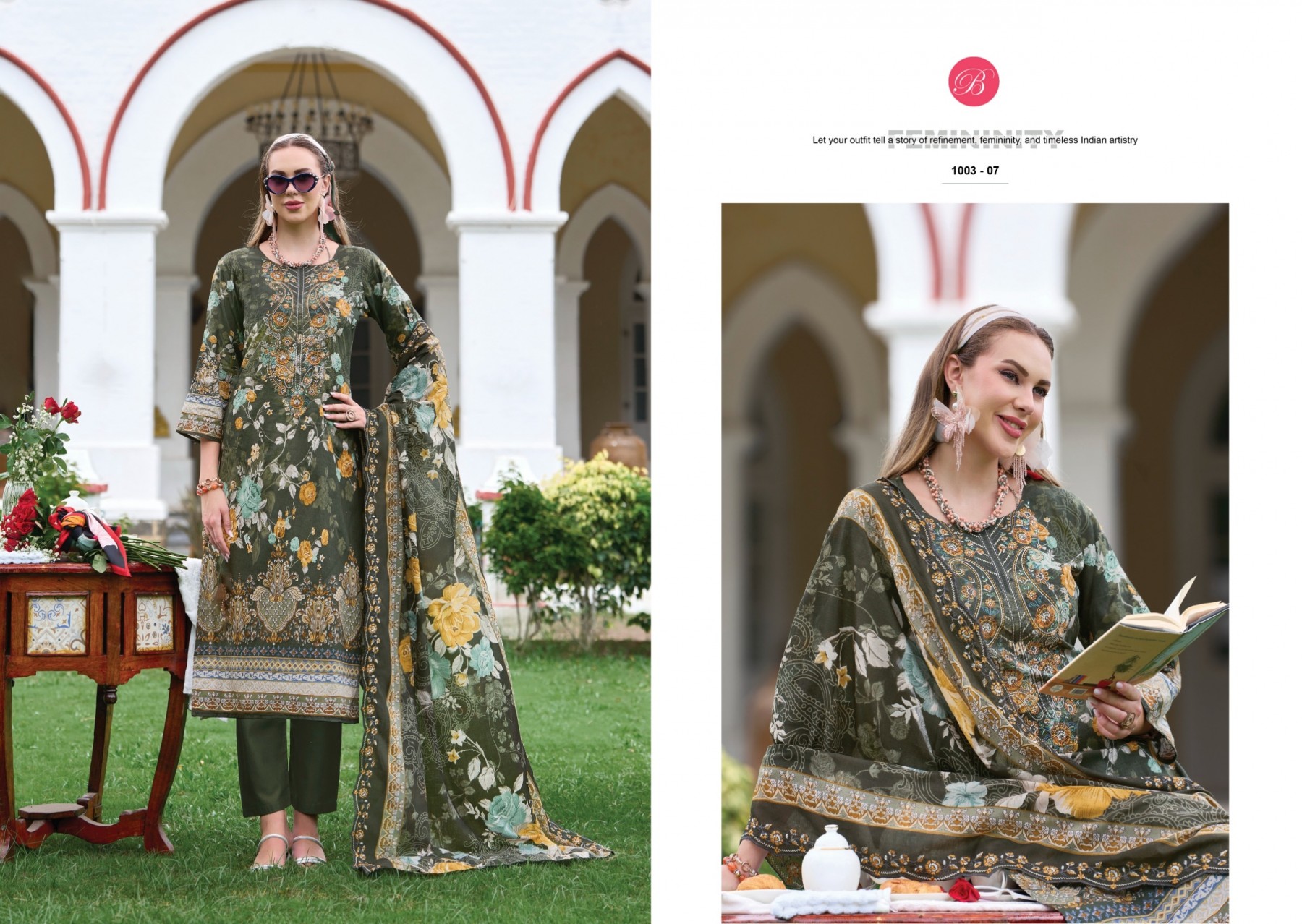 BelliZa GUZARISH Vol. 25 | Pure Cotton Embroidered Suit