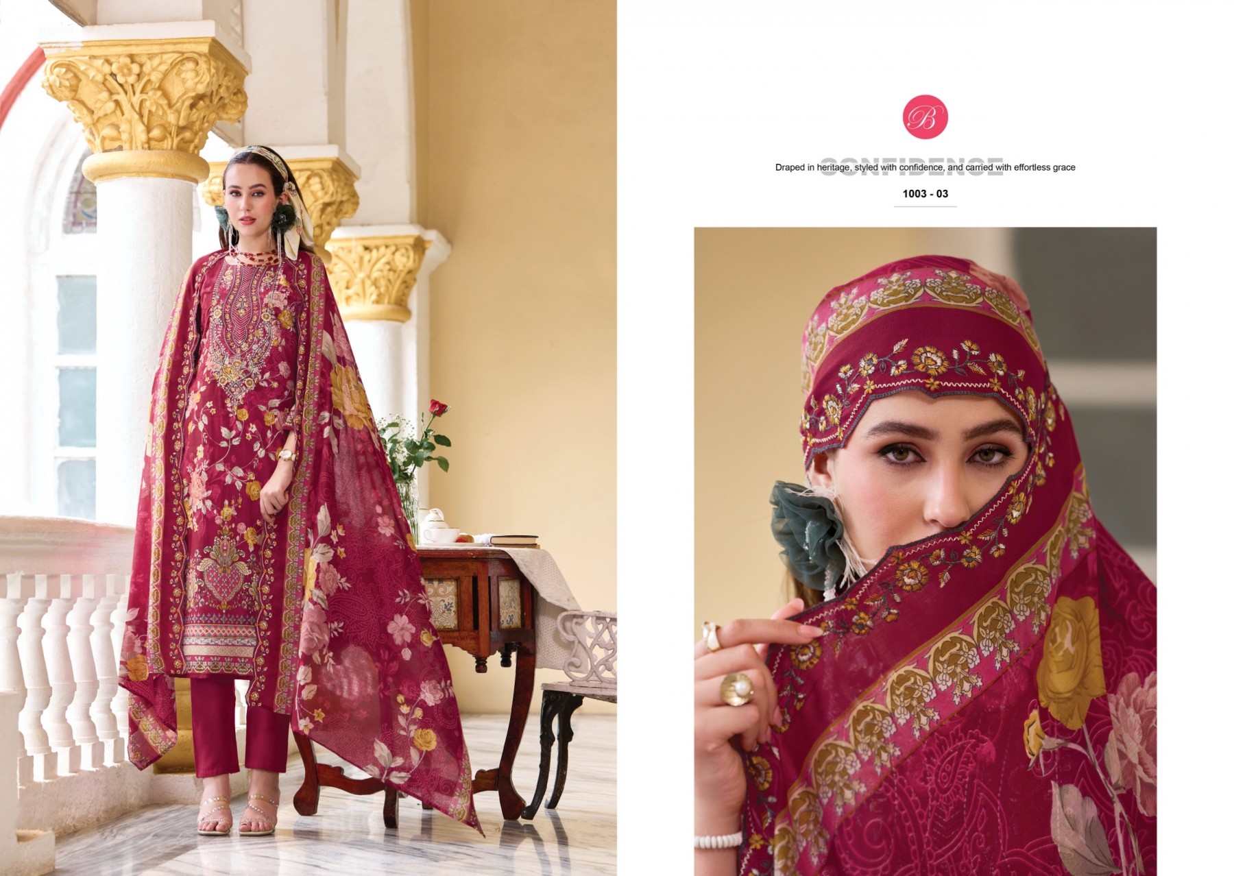 BelliZa GUZARISH Vol. 25 | Pure Cotton Embroidered Suit