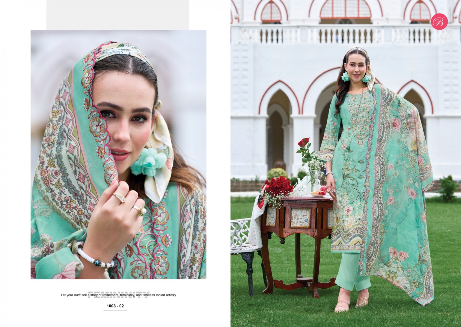 BelliZa GUZARISH Vol. 25 | Pure Cotton Embroidered Suit