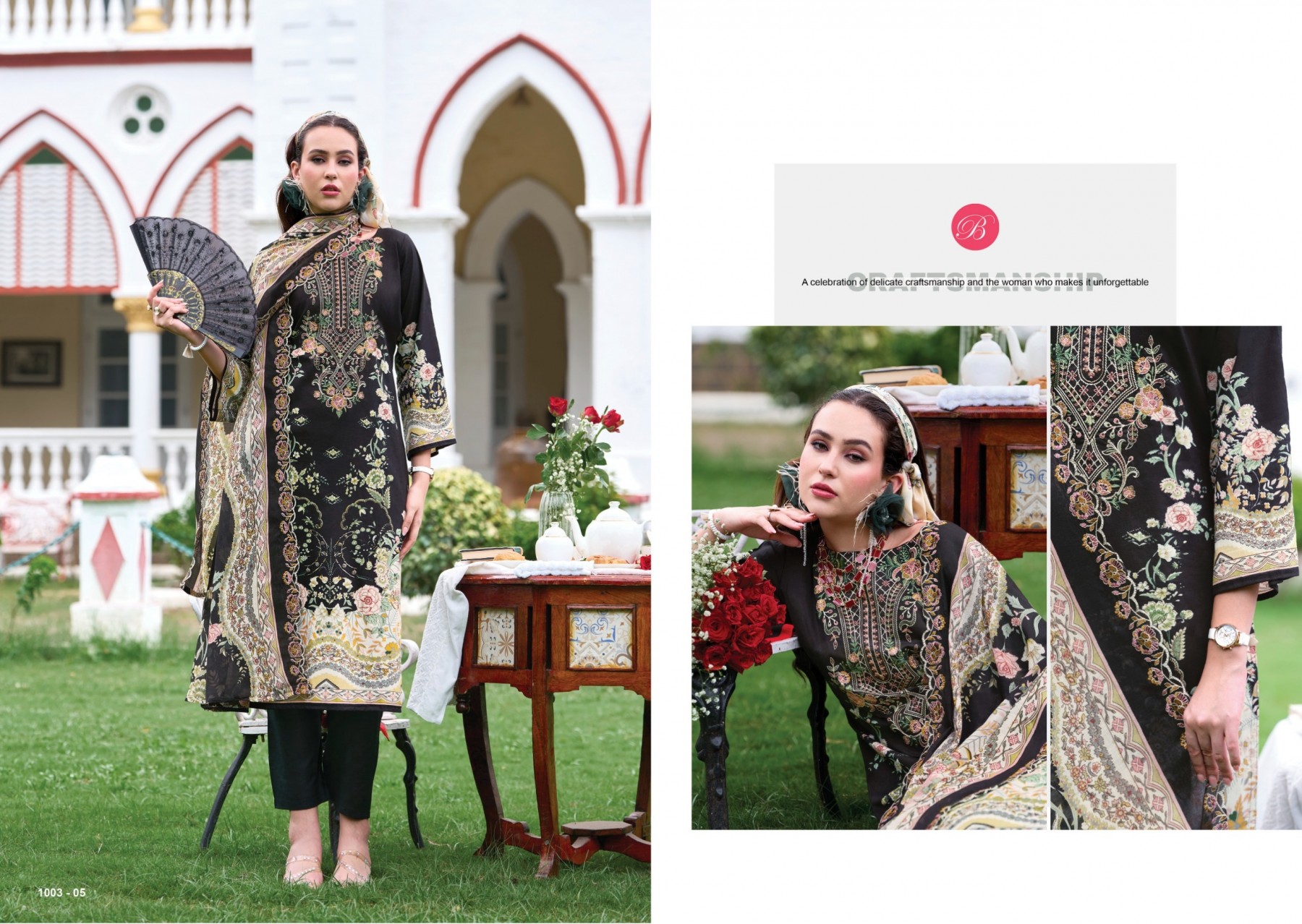 BelliZa GUZARISH Vol. 25 | Pure Cotton Embroidered Suit