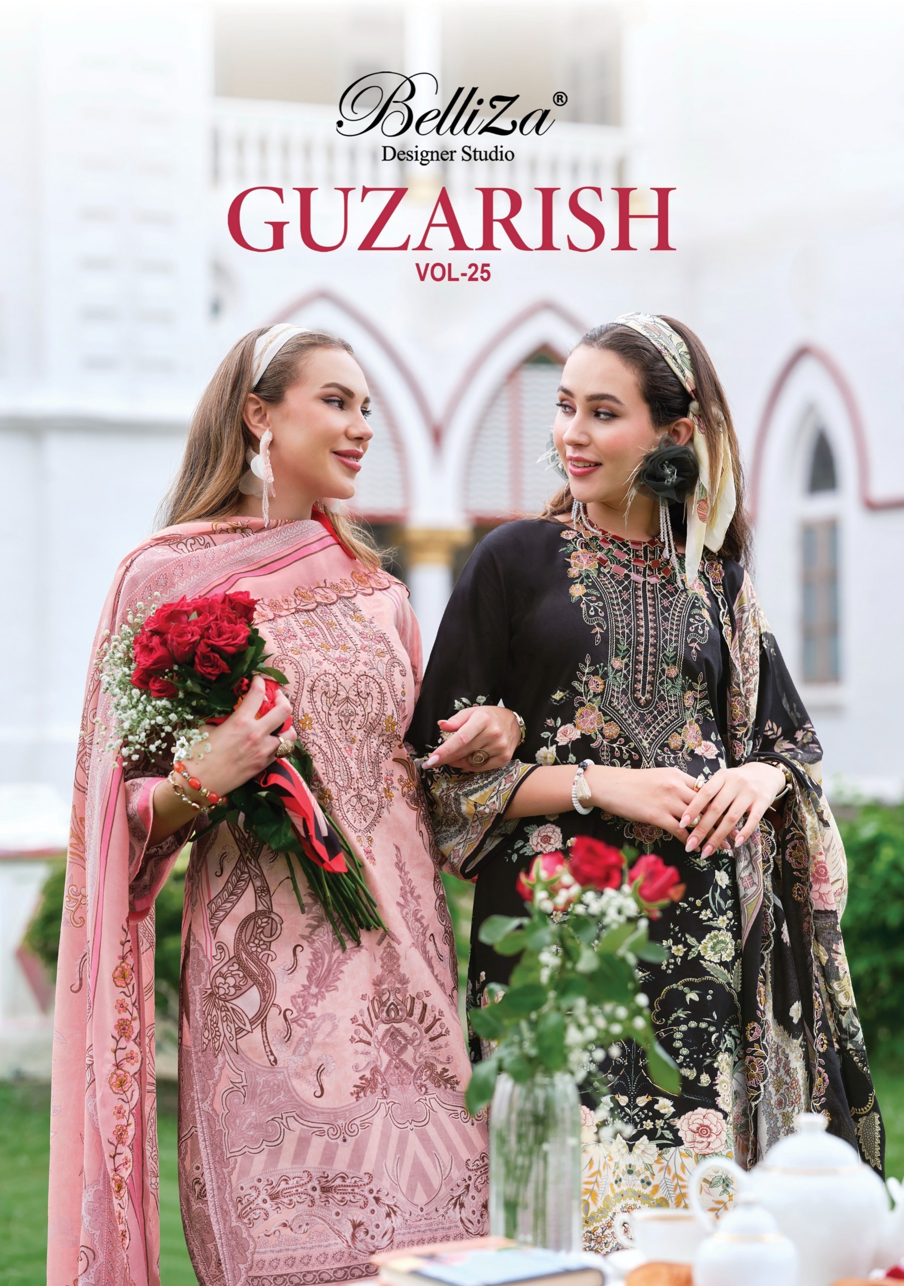 BelliZa GUZARISH Vol. 25 | Pure Cotton Embroidered Suit